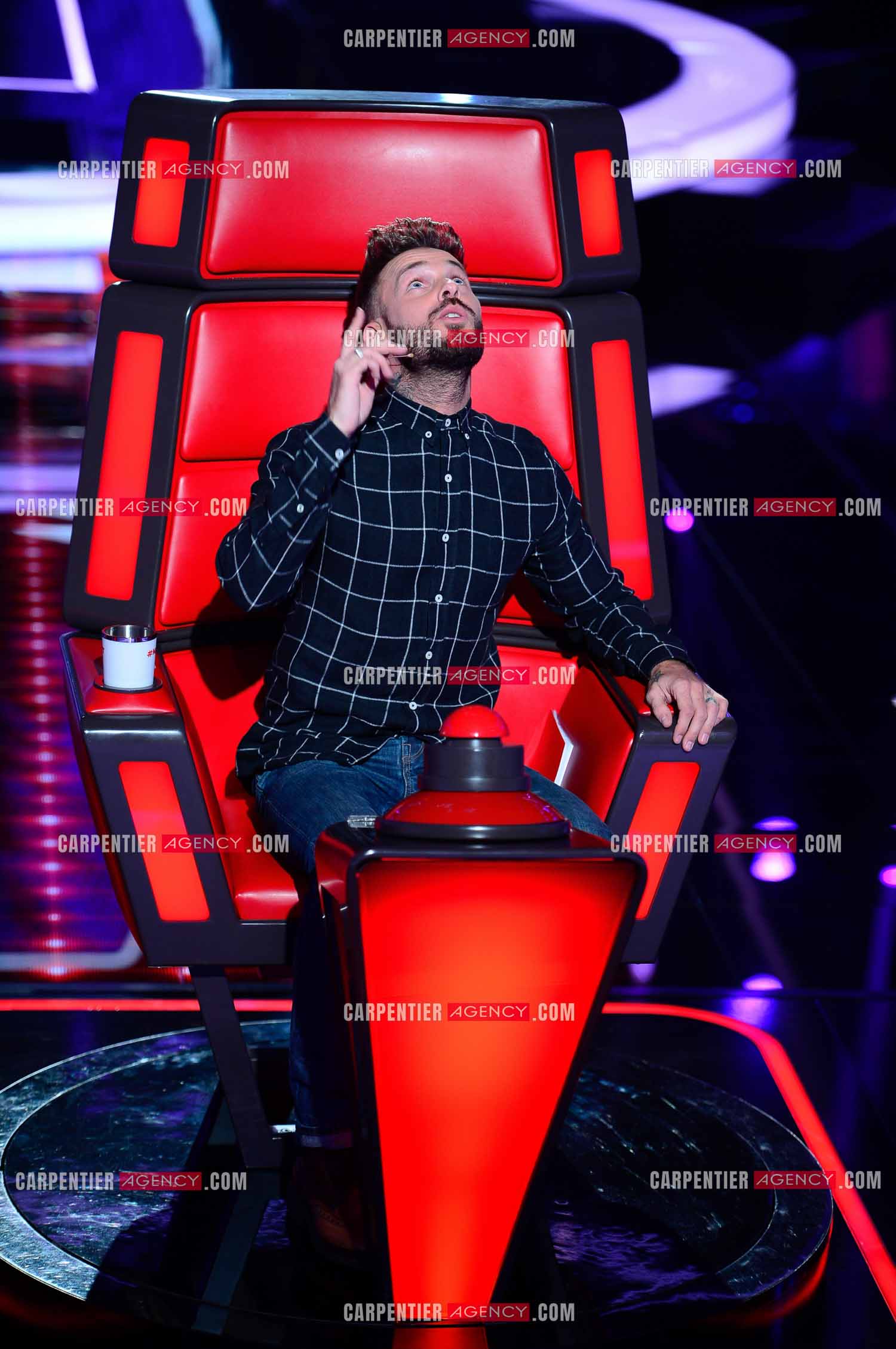 Saison 3 de l'émission The Voice Kids en 2015. Le coach Matt Pokora.            ( Exclusif )