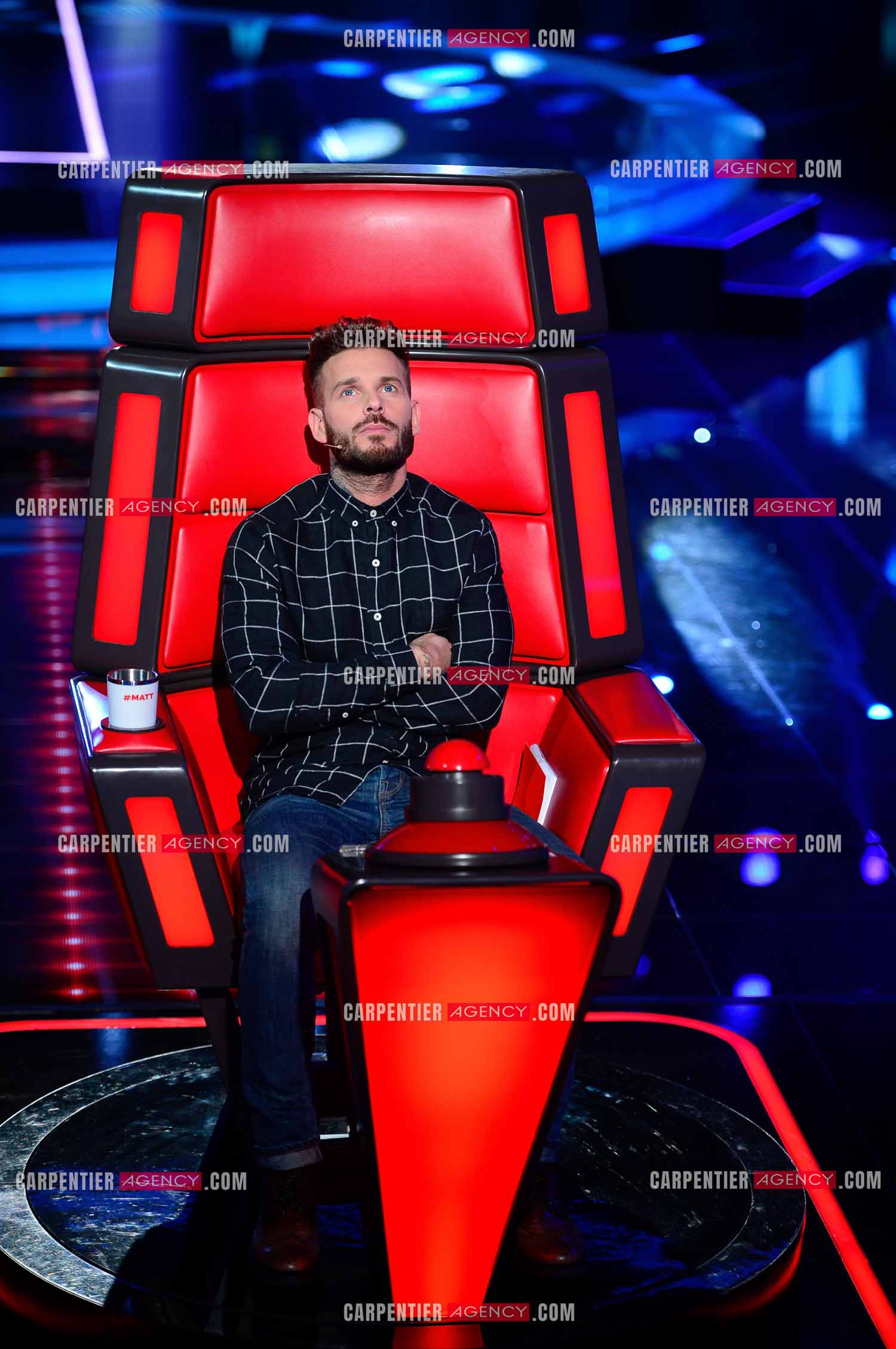 Saison 3 de l'émission The Voice Kids en 2015. Le coach Matt Pokora.            ( Exclusif )