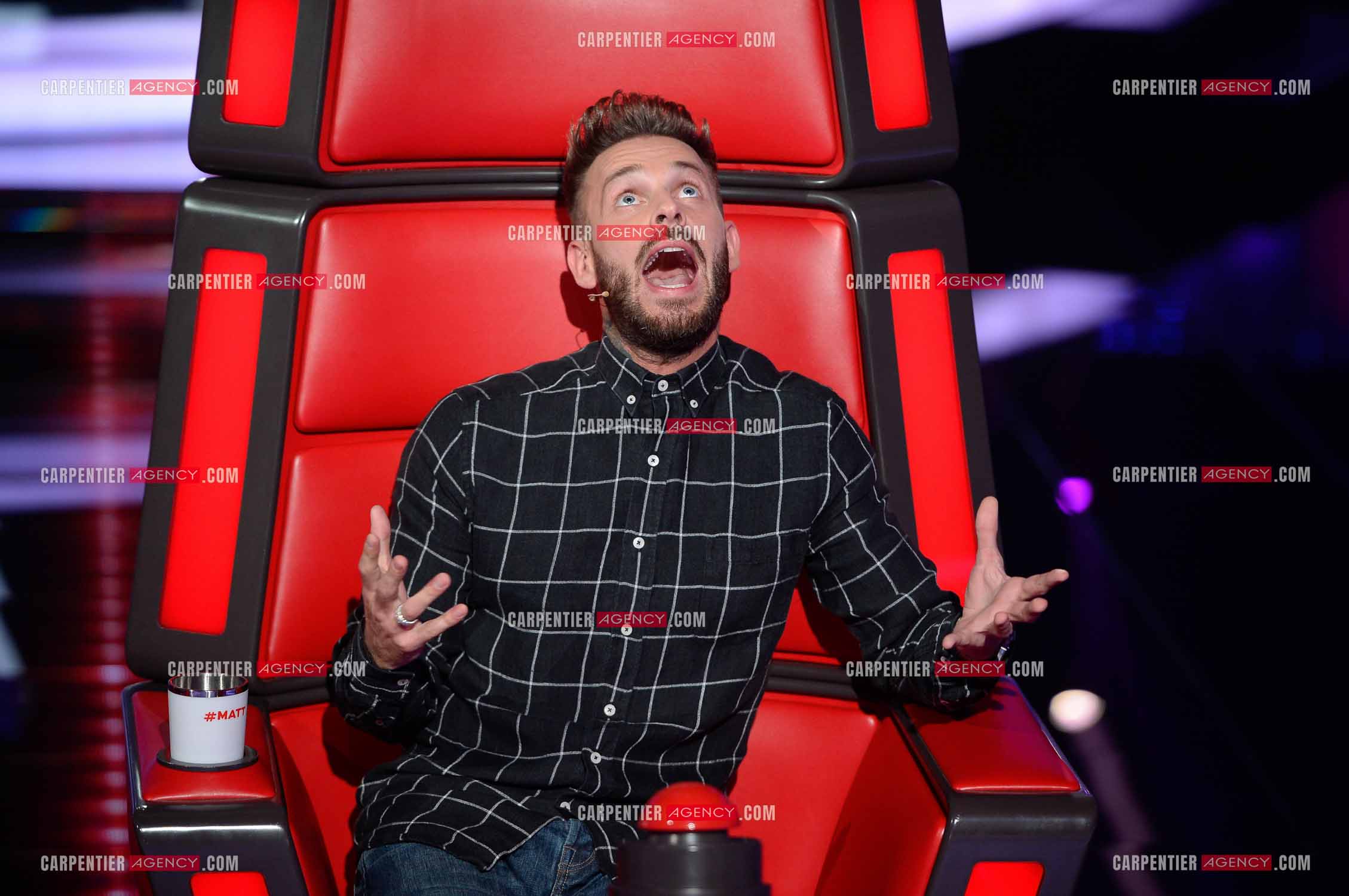 Saison 3 de l'émission The Voice Kids en 2015. Le coach Matt Pokora.            ( Exclusif )