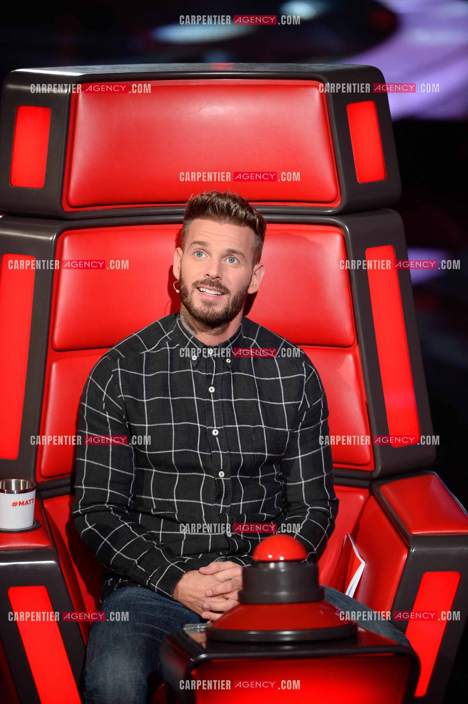 Saison 3 de l'émission The Voice Kids en 2015. Le coach Matt Pokora.            ( Exclusif )