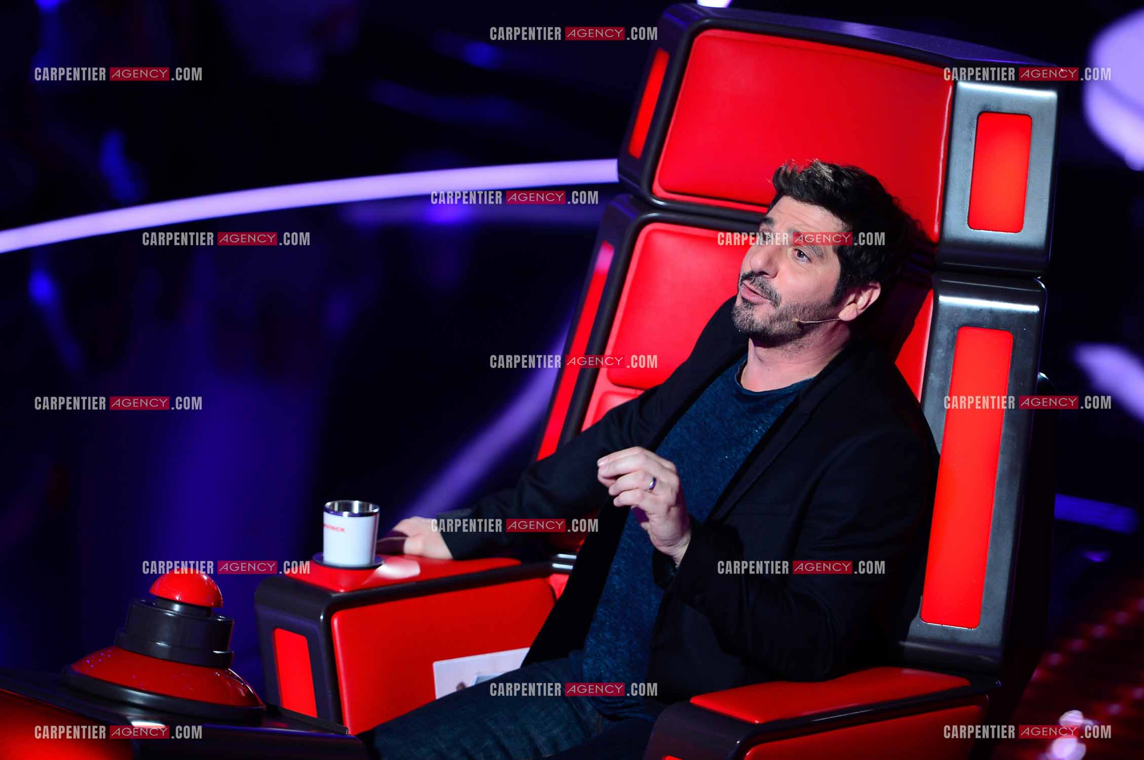 Saison 3 de l'émission The Voice Kids en 2015. Le coach Patrick Fiori.            ( Exclusif )