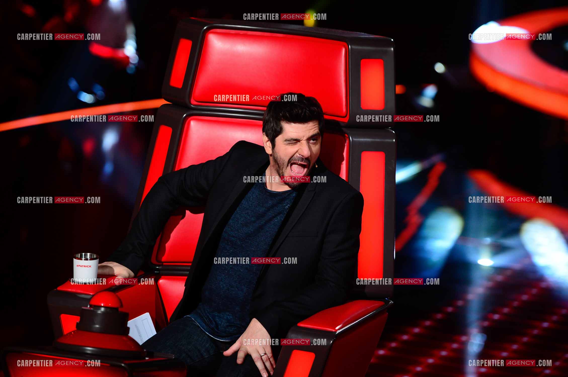 Saison 3 de l'émission The Voice Kids en 2015. Le coach Patrick Fiori.            ( Exclusif )