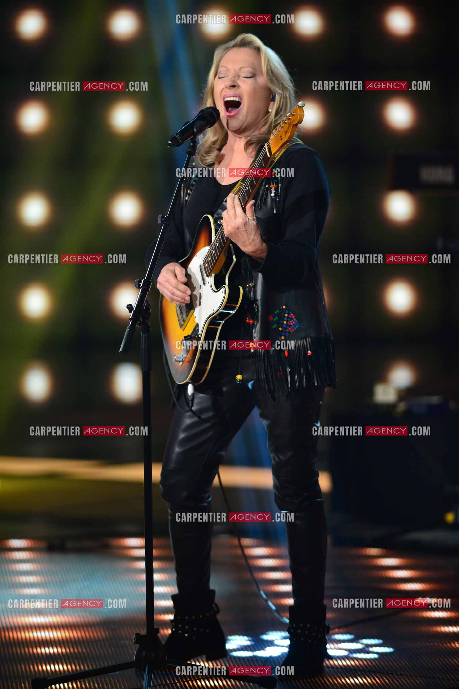 Saison 4 de l'émission The Voice en 2015. La chanteuse Véronique Sanson.         ( Exclusif )