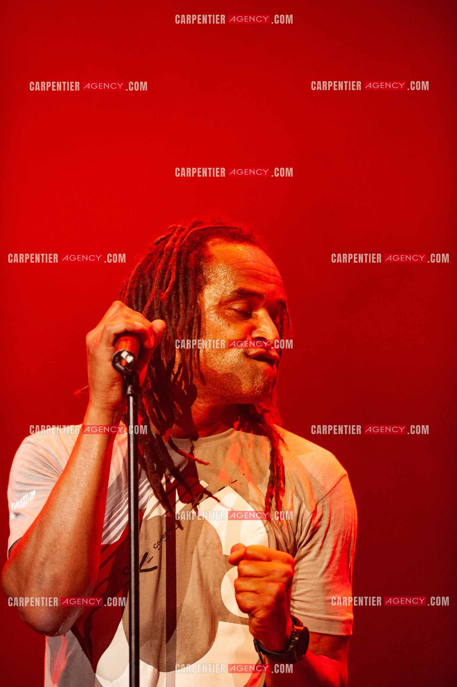 Grand concert au Zénith de Paris “ ULTIMATUM PLANETE ZÉNITH “ le 22 Nov 2009. Le chanteur Yannick Noah.                                    ( Exclusif )