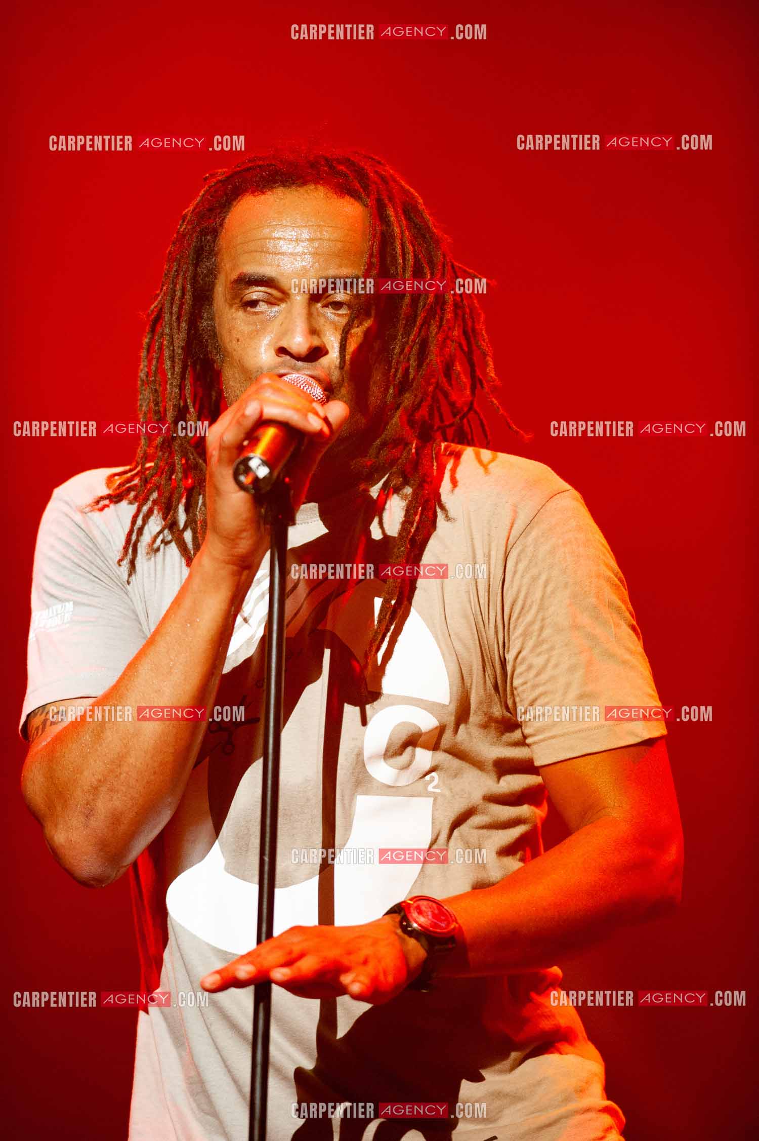 Grand concert au Zénith de Paris “ ULTIMATUM PLANETE ZÉNITH “ le 22 Nov 2009. Le chanteur Yannick Noah.                                    ( Exclusif )