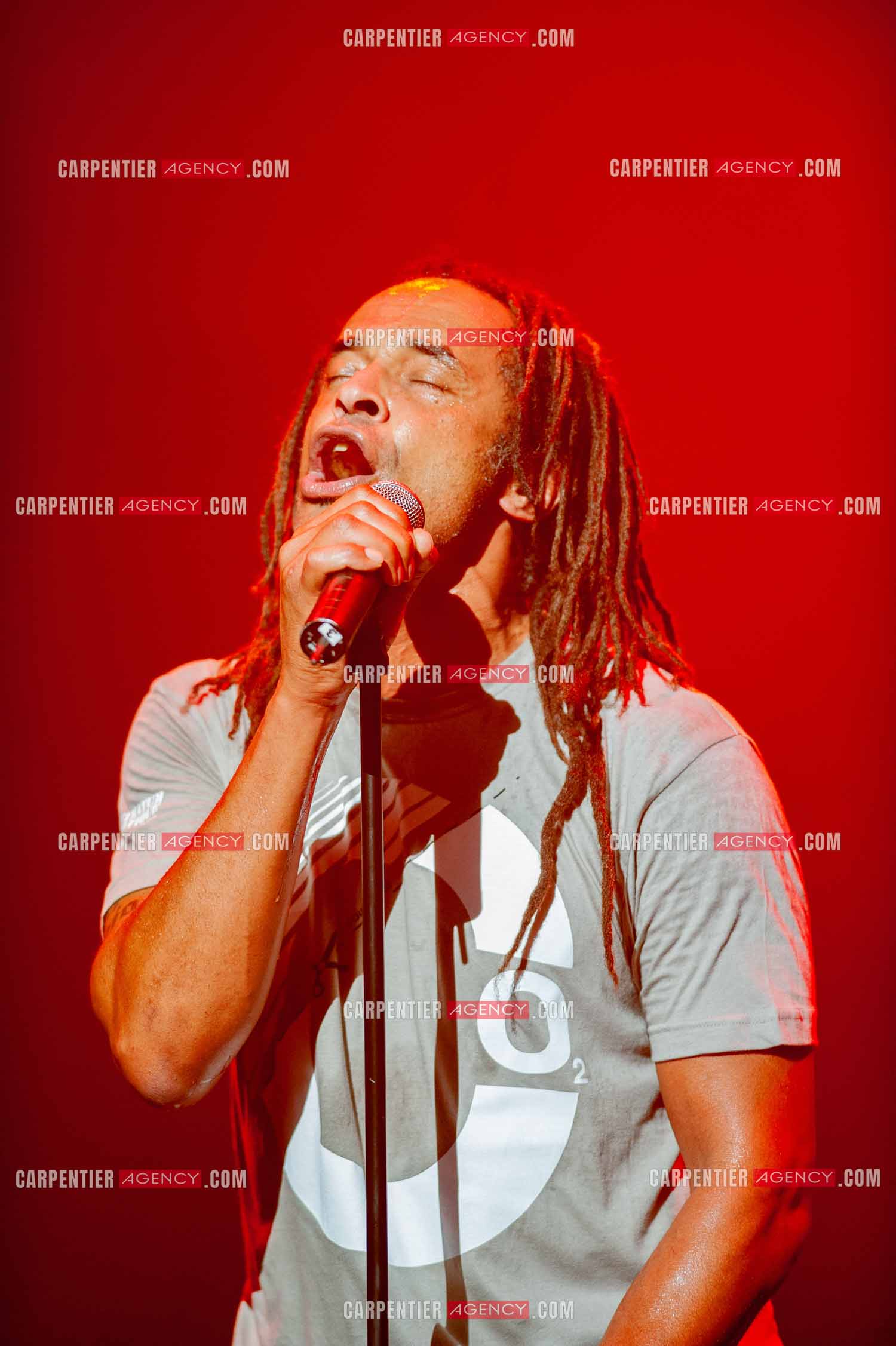 Grand concert au Zénith de Paris “ ULTIMATUM PLANETE ZÉNITH “ le 22 Nov 2009. Le chanteur Yannick Noah.                                    ( Exclusif )