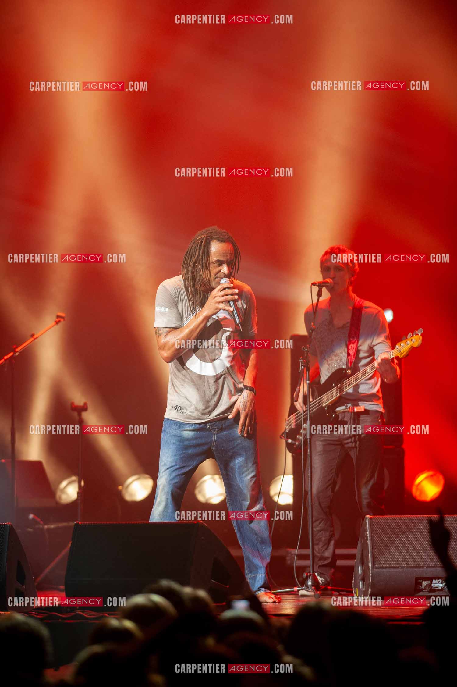 Grand concert au Zénith de Paris “ ULTIMATUM PLANETE ZÉNITH “ le 22 Nov 2009. Le chanteur Yannick Noah.                                    ( Exclusif )