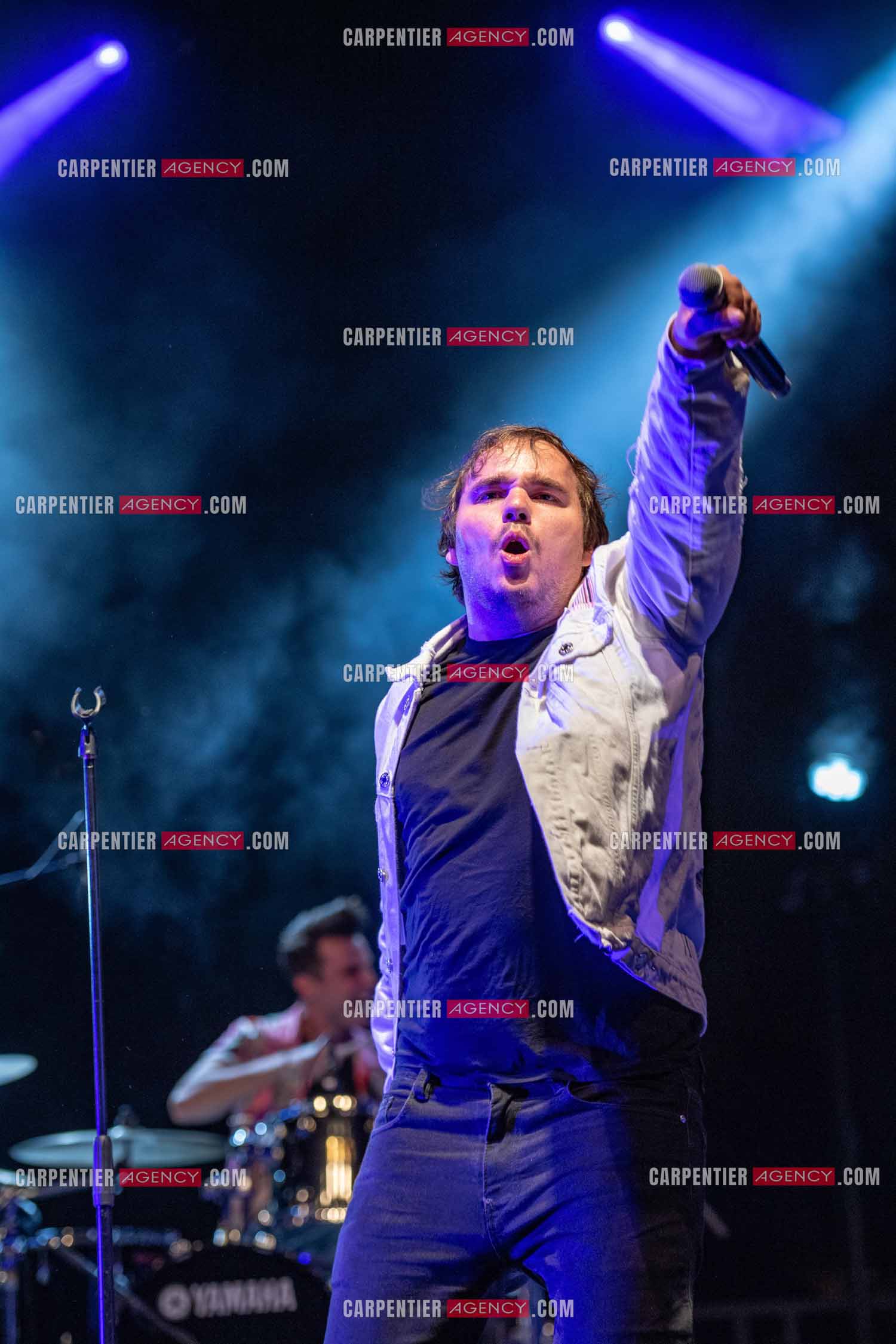 Les gagnants de la saison 2021 de The voice en tournée d'été. Le chanteur Jim Bauer.    ( Exclusif )