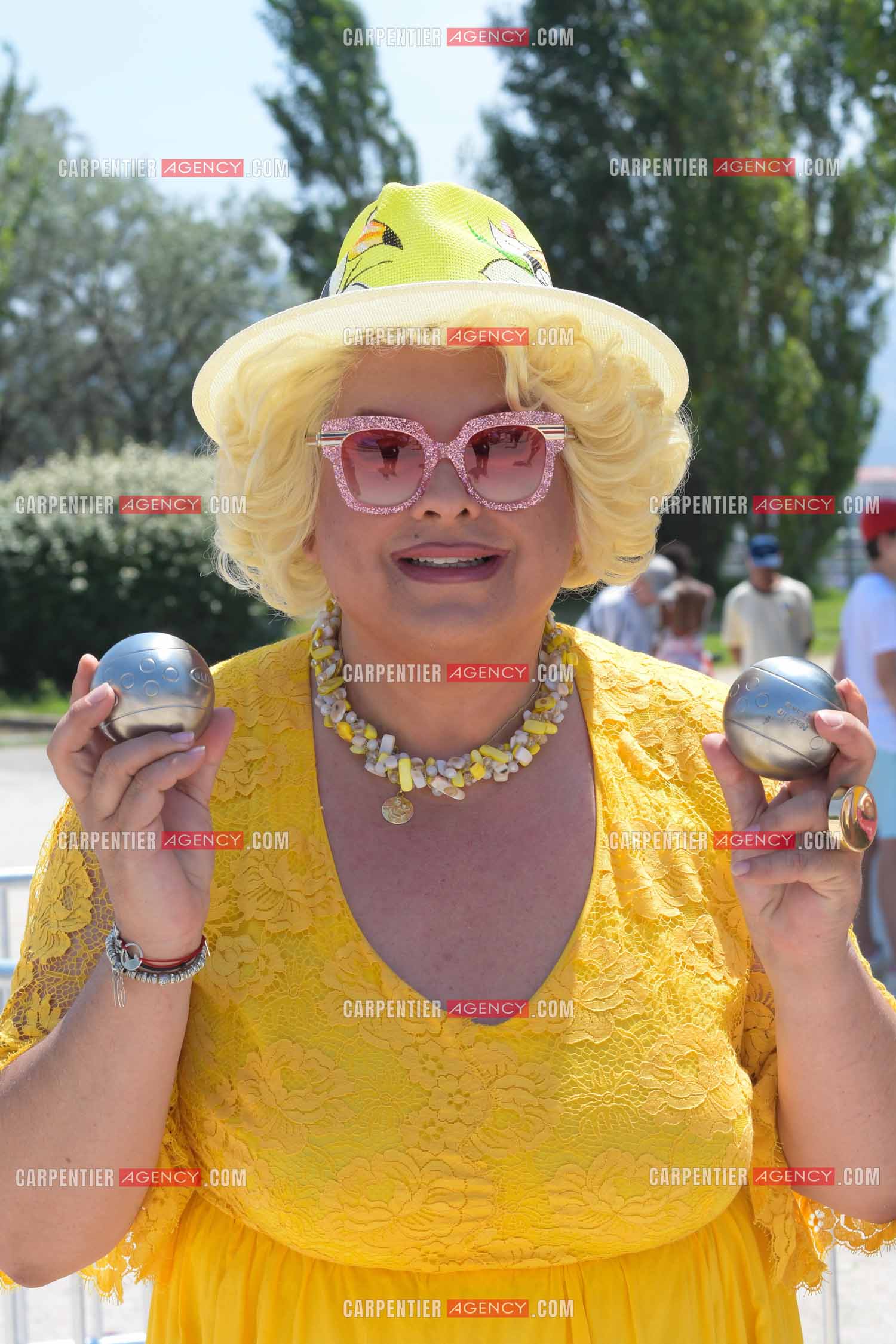 L'humoriste Zize au Mondial La Marseillaise à pétanque.