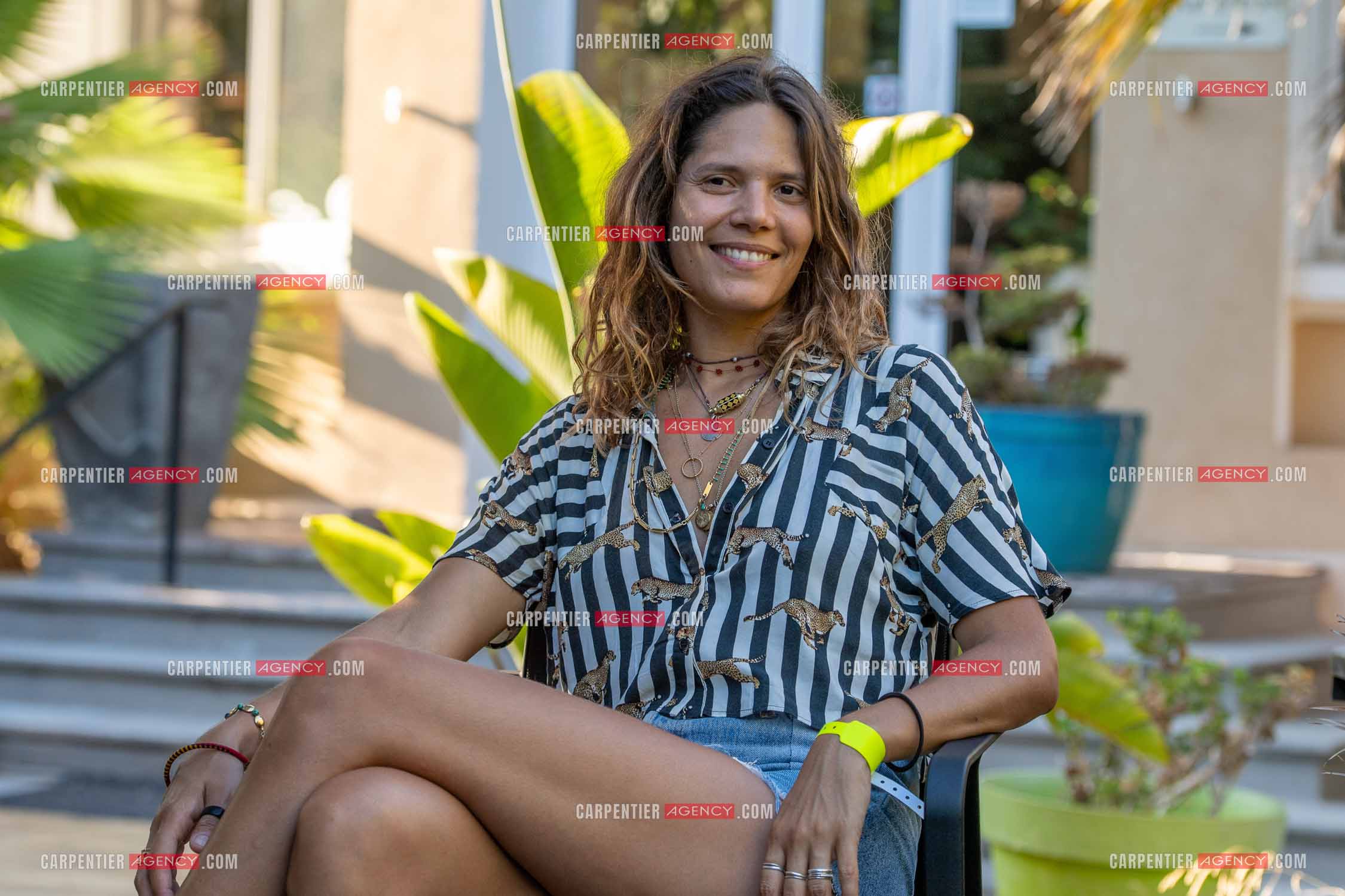 La chanteuse Vanille Clerc lors de sa tournée d'été à Sanary sur Mer.   ( Exclusif )