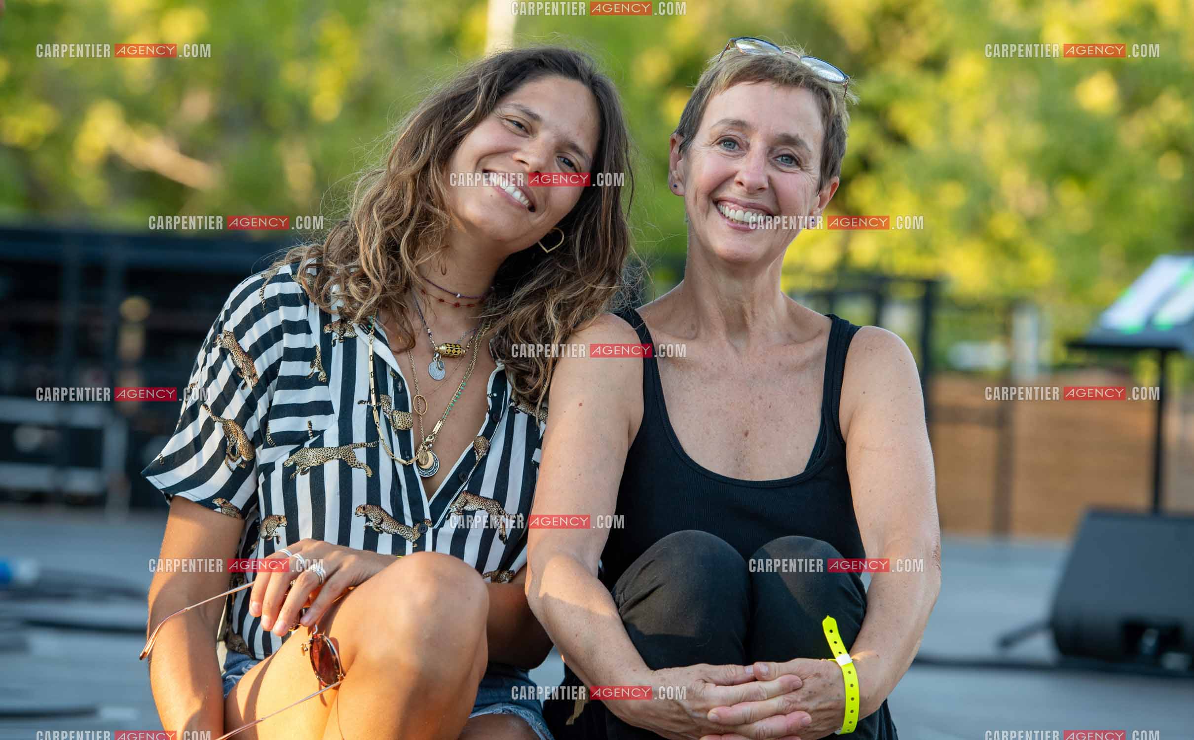 La chanteuse Vanille Clerc lors de sa tournée d'été en première partie de Enzo Enzo à Sanary sur Mer. Vanille Clerc et Enzo Enzo.  ( Exclusif )