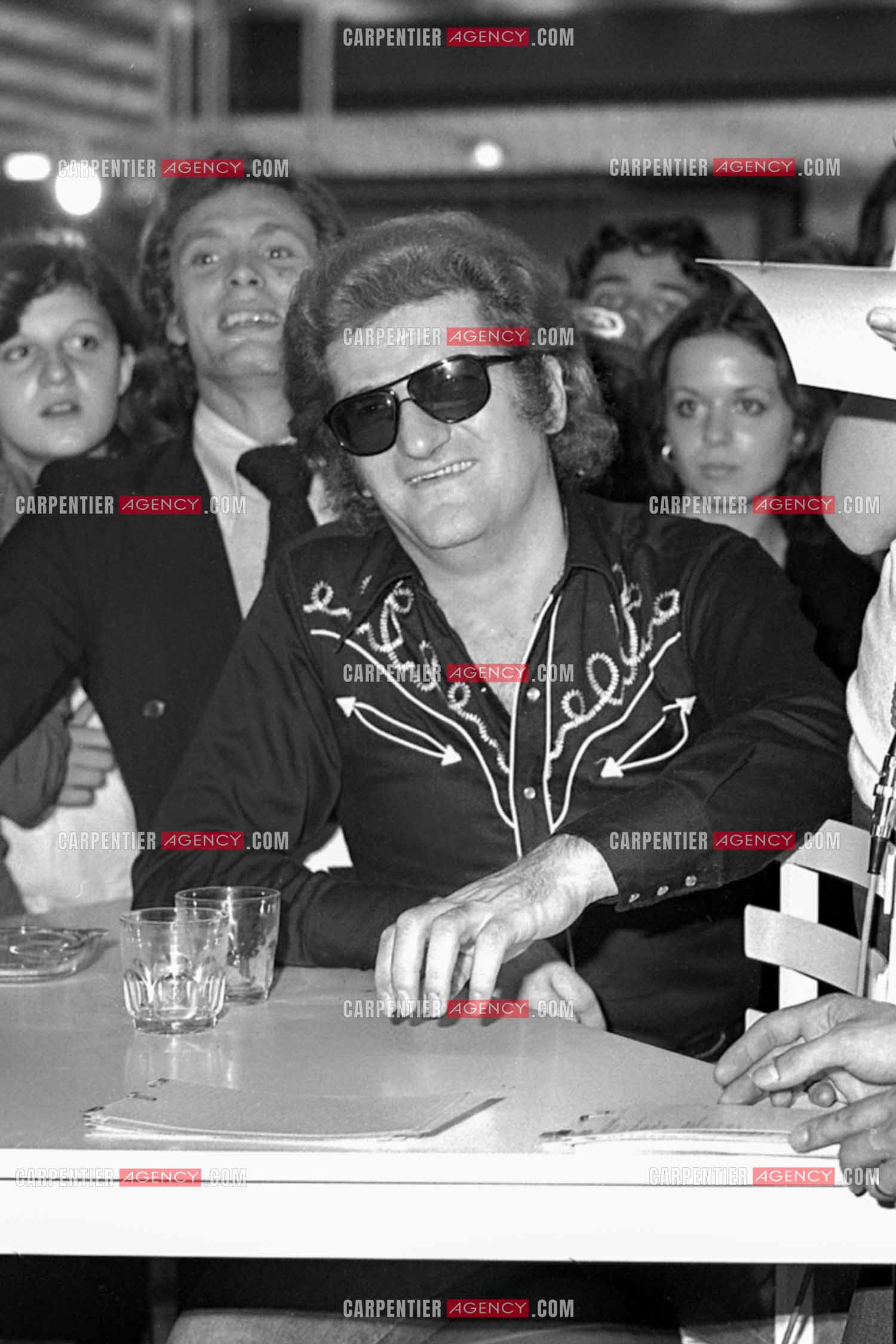 Le chanteur Eddy Mitchell invité pour l'inauguration du centre commercial C&A de la Part-Dieu à Lyon.  ( Exclusif )