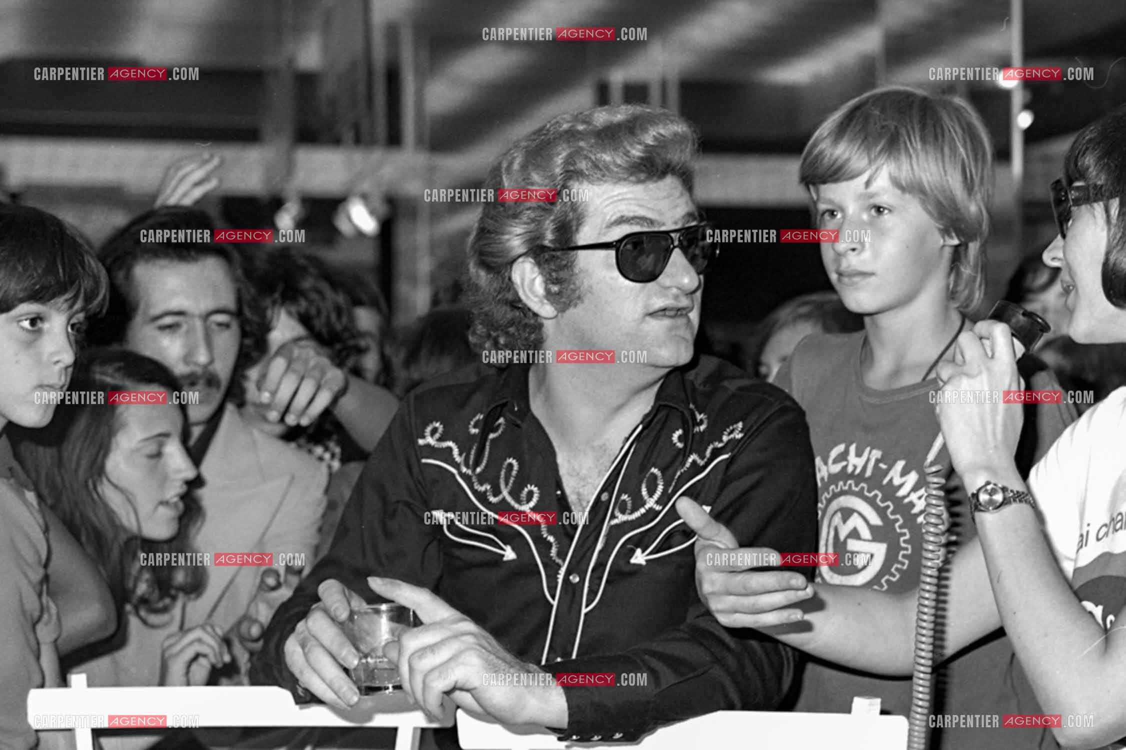 Le chanteur Eddy Mitchell invité pour l'inauguration du centre commercial C&A de la Part-Dieu à Lyon.  ( Exclusif )