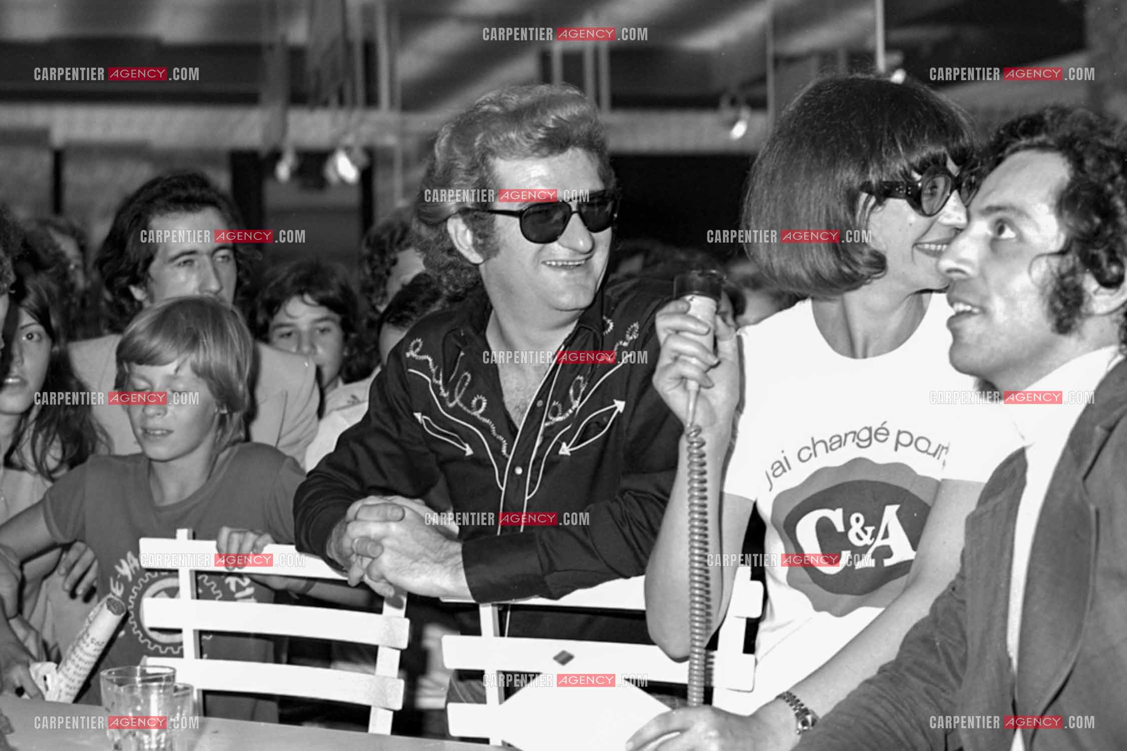 Le chanteur Eddy Mitchell invité pour l'inauguration du centre commercial C&A de la Part-Dieu à Lyon.  ( Exclusif )