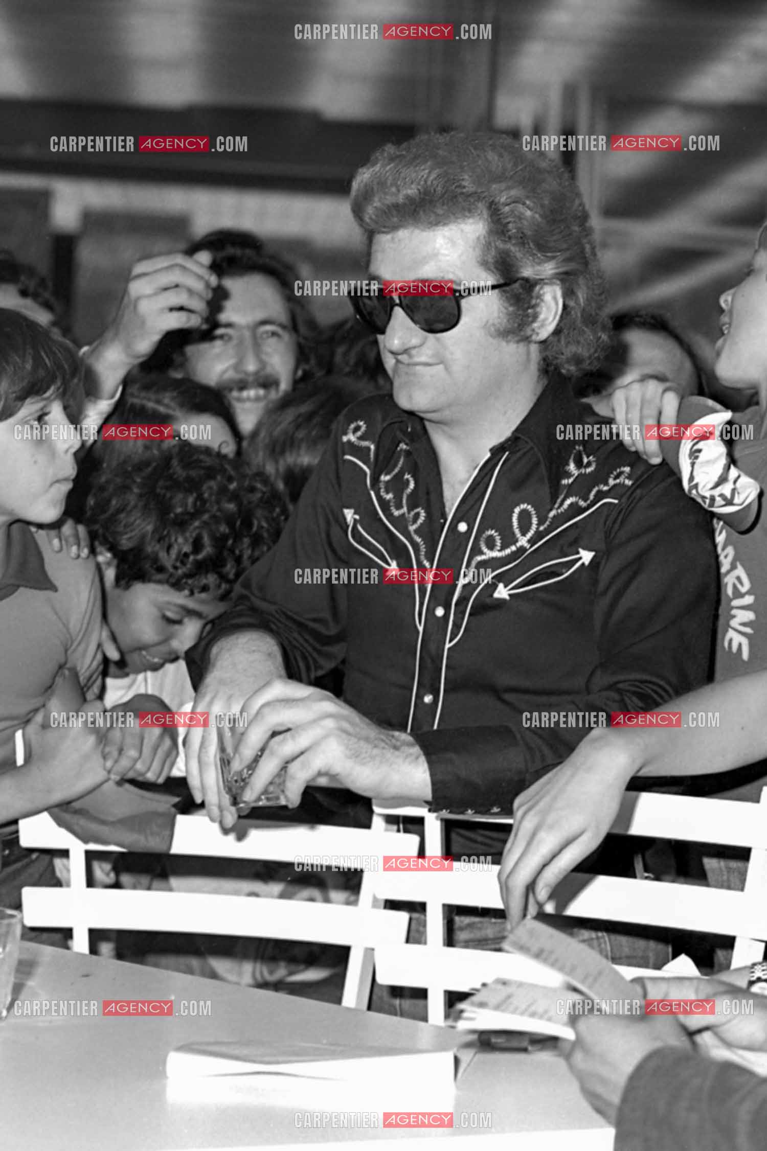 Le chanteur Eddy Mitchell invité pour l'inauguration du centre commercial C&A de la Part-Dieu à Lyon.  ( Exclusif )