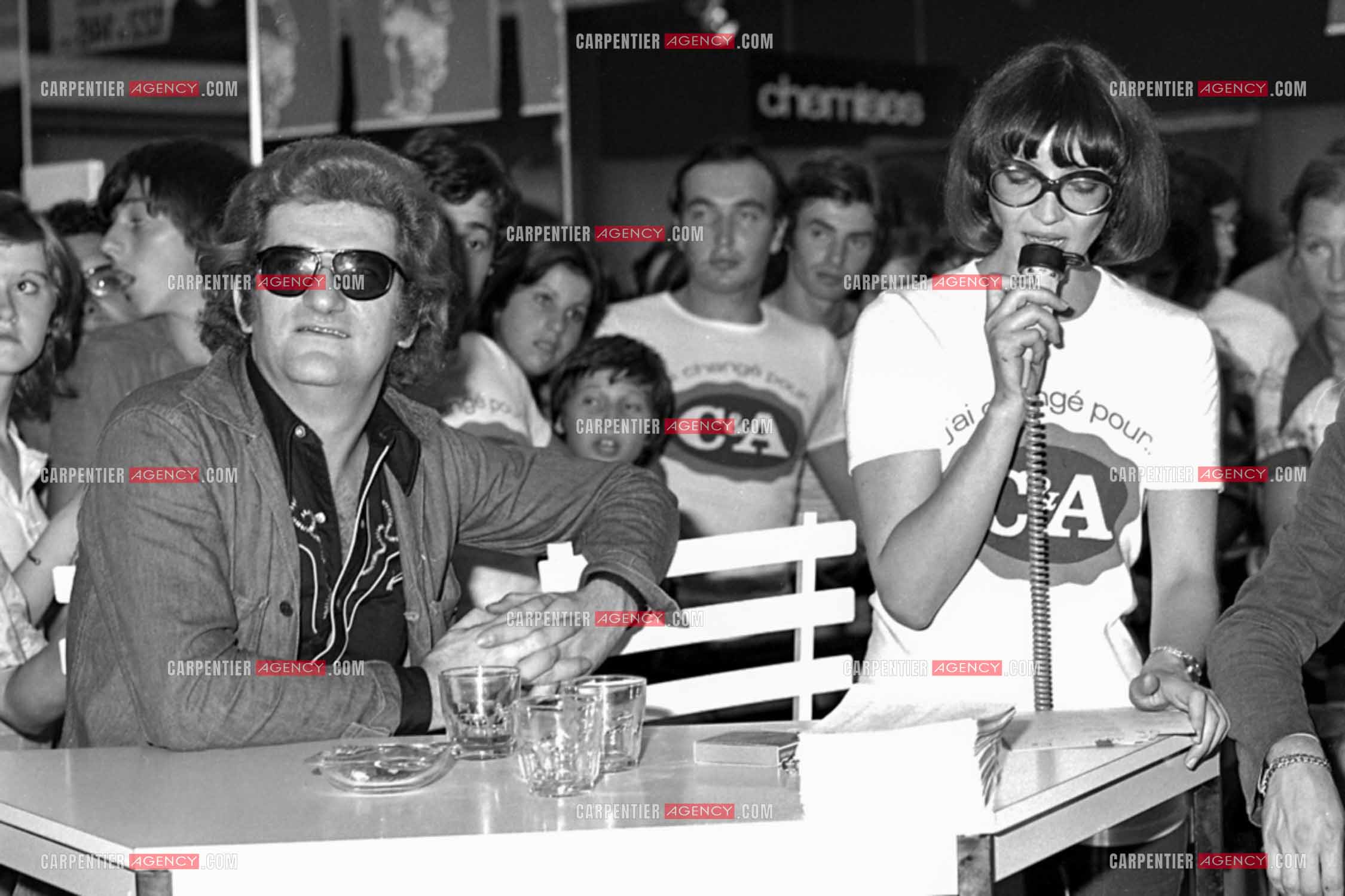 Le chanteur Eddy Mitchell invité pour l'inauguration du centre commercial C&A de la Part-Dieu à Lyon.  ( Exclusif )