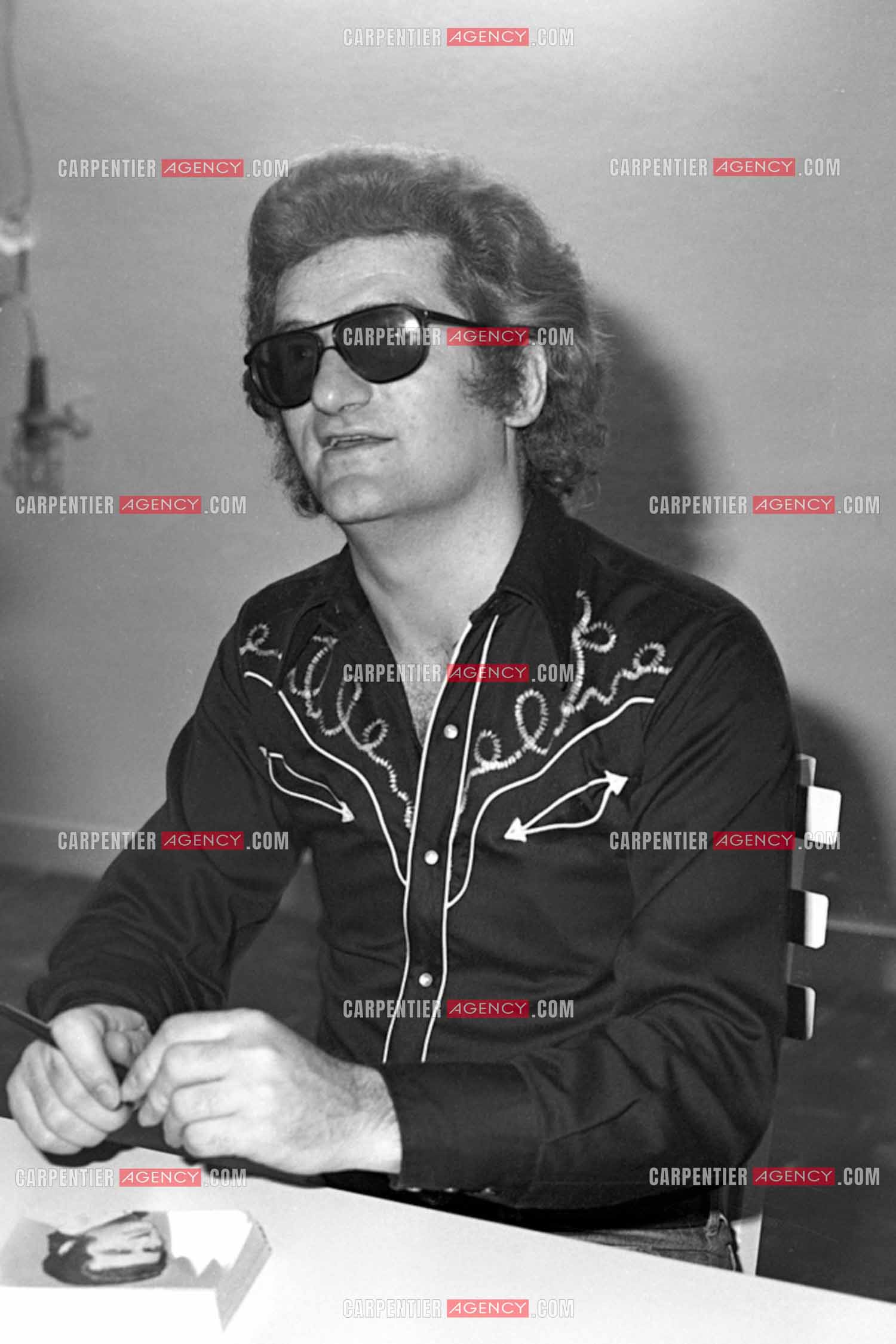 Le chanteur Eddy Mitchell invité pour l'inauguration du centre commercial C&A de la Part-Dieu à Lyon.  ( Exclusif )