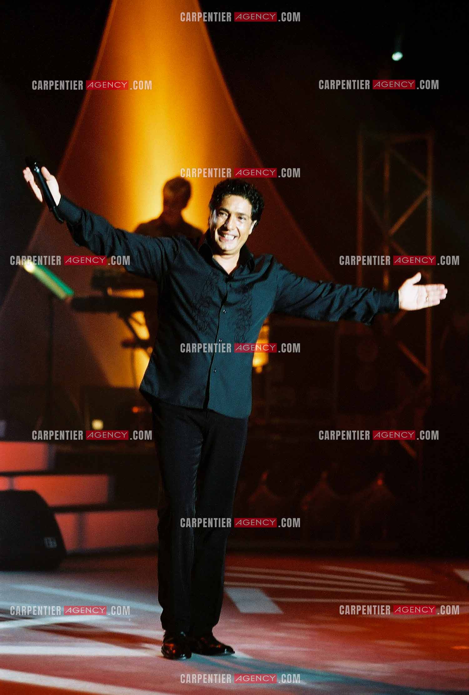 Le chanteur Frédéric François en concert sur l'ile de la Réunion pour le festival du Tampon.  ( Exclusif )