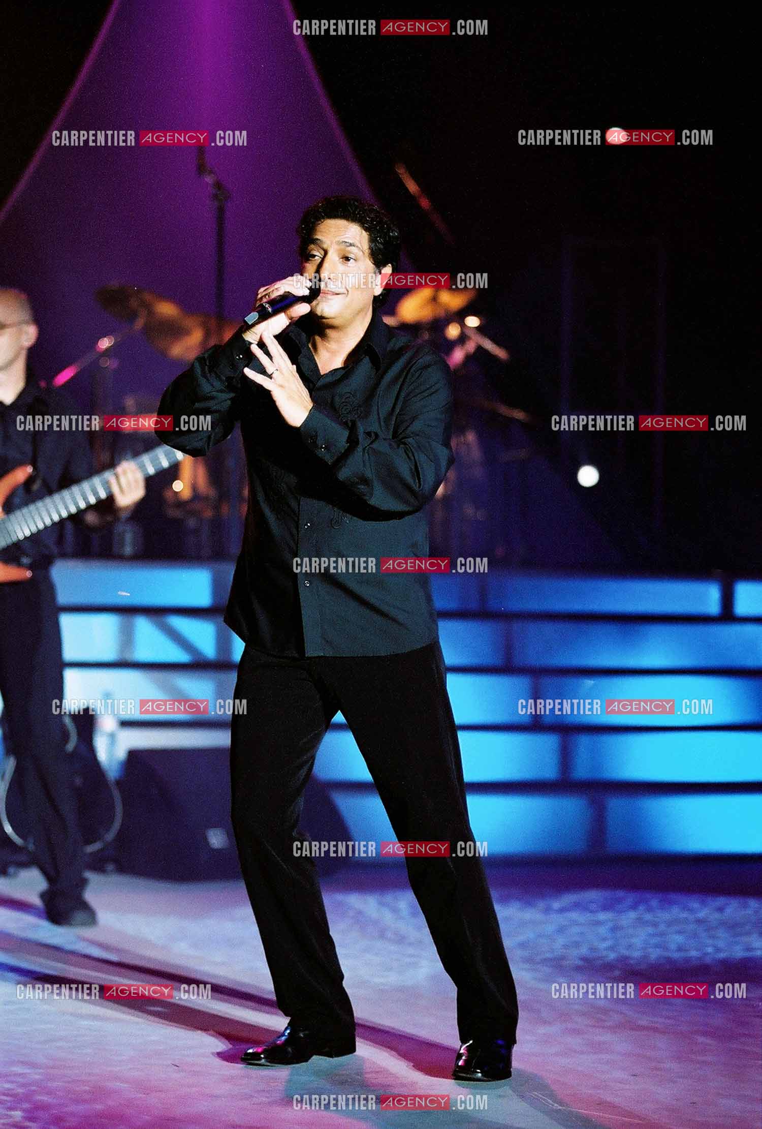 Le chanteur Frédéric François en concert sur l'ile de la Réunion pour le festival du Tampon.  ( Exclusif )