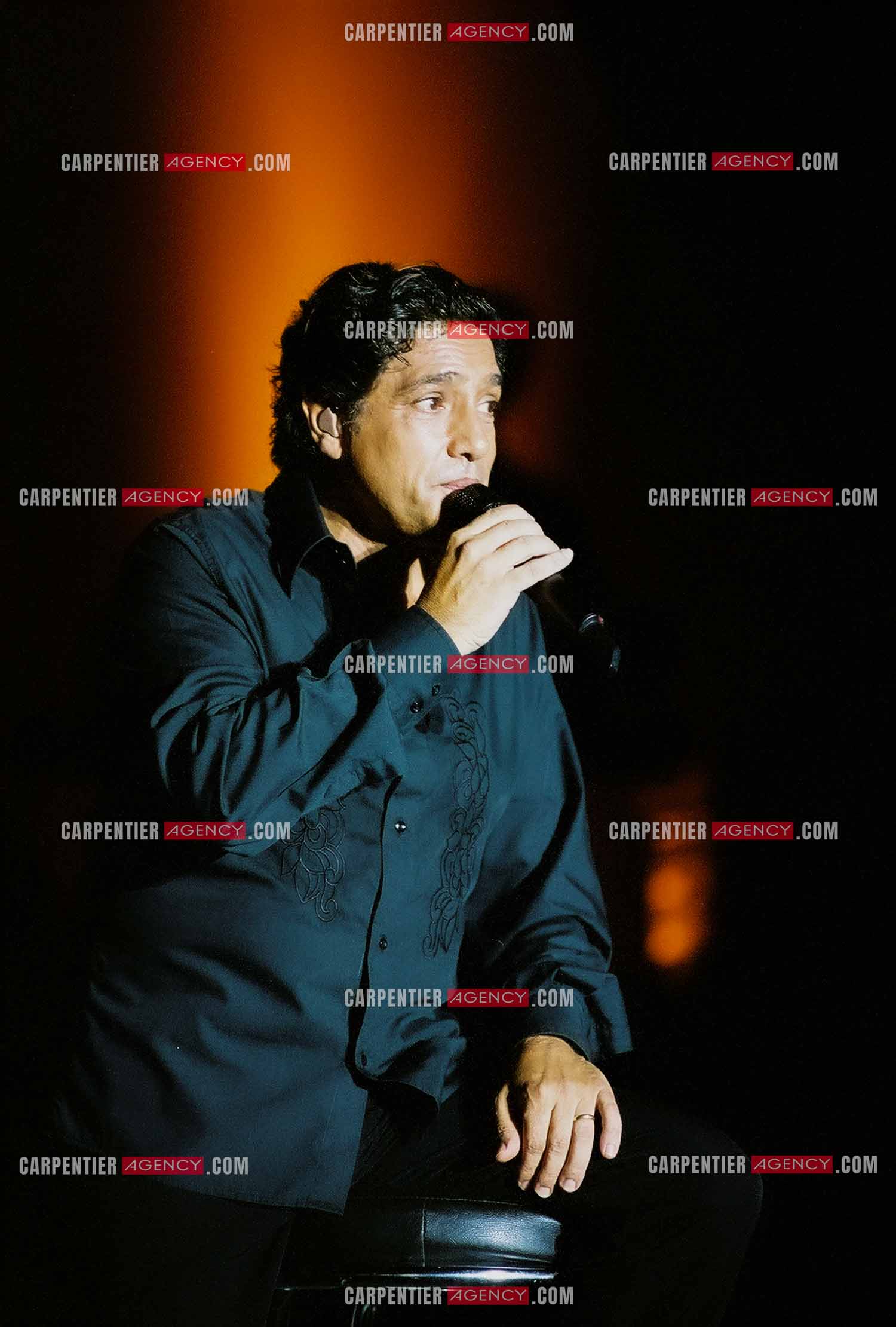 Le chanteur Frédéric François en concert sur l'ile de la Réunion pour le festival du Tampon.  ( Exclusif )