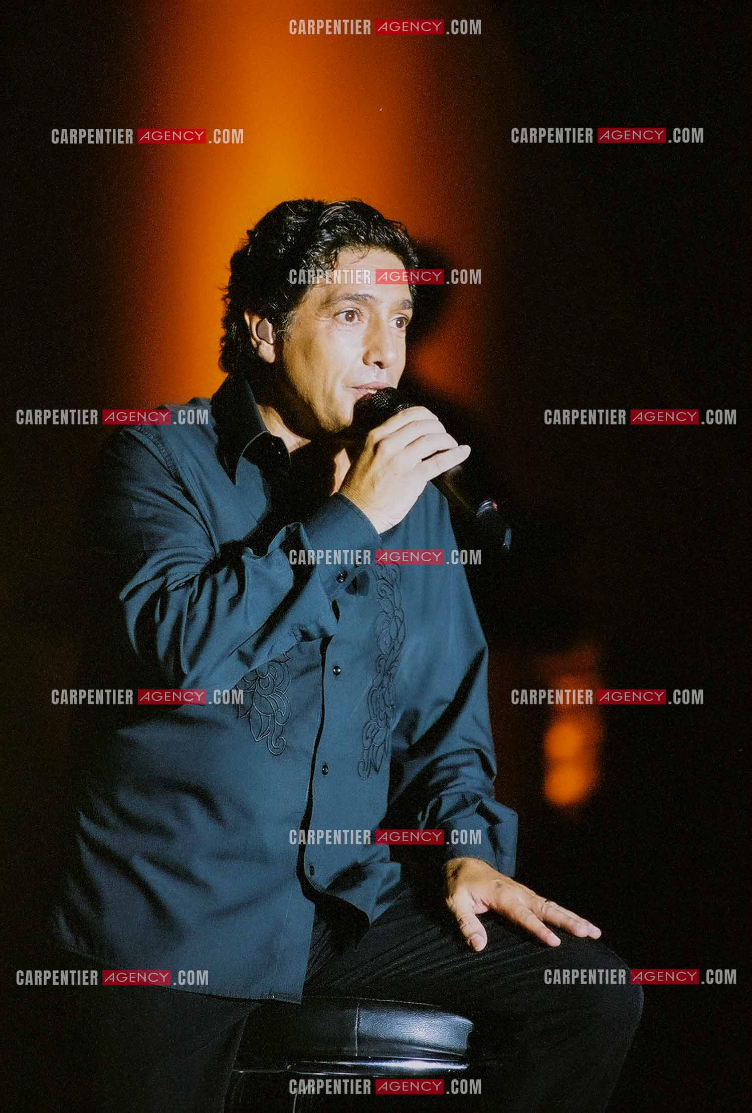 Le chanteur Frédéric François en concert sur l'ile de la Réunion pour le festival du Tampon.  ( Exclusif )