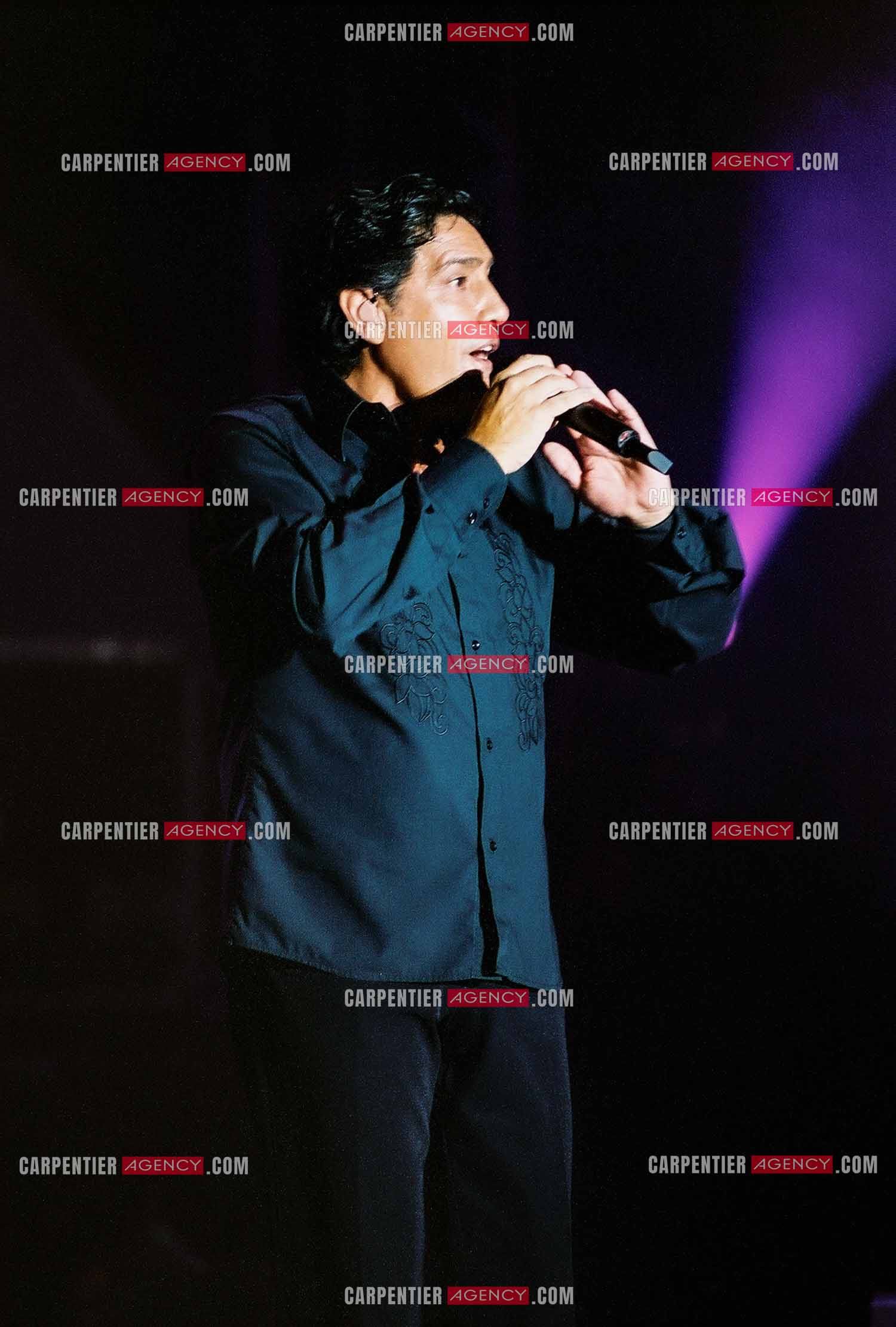 Le chanteur Frédéric François en concert sur l'ile de la Réunion pour le festival du Tampon.  ( Exclusif )