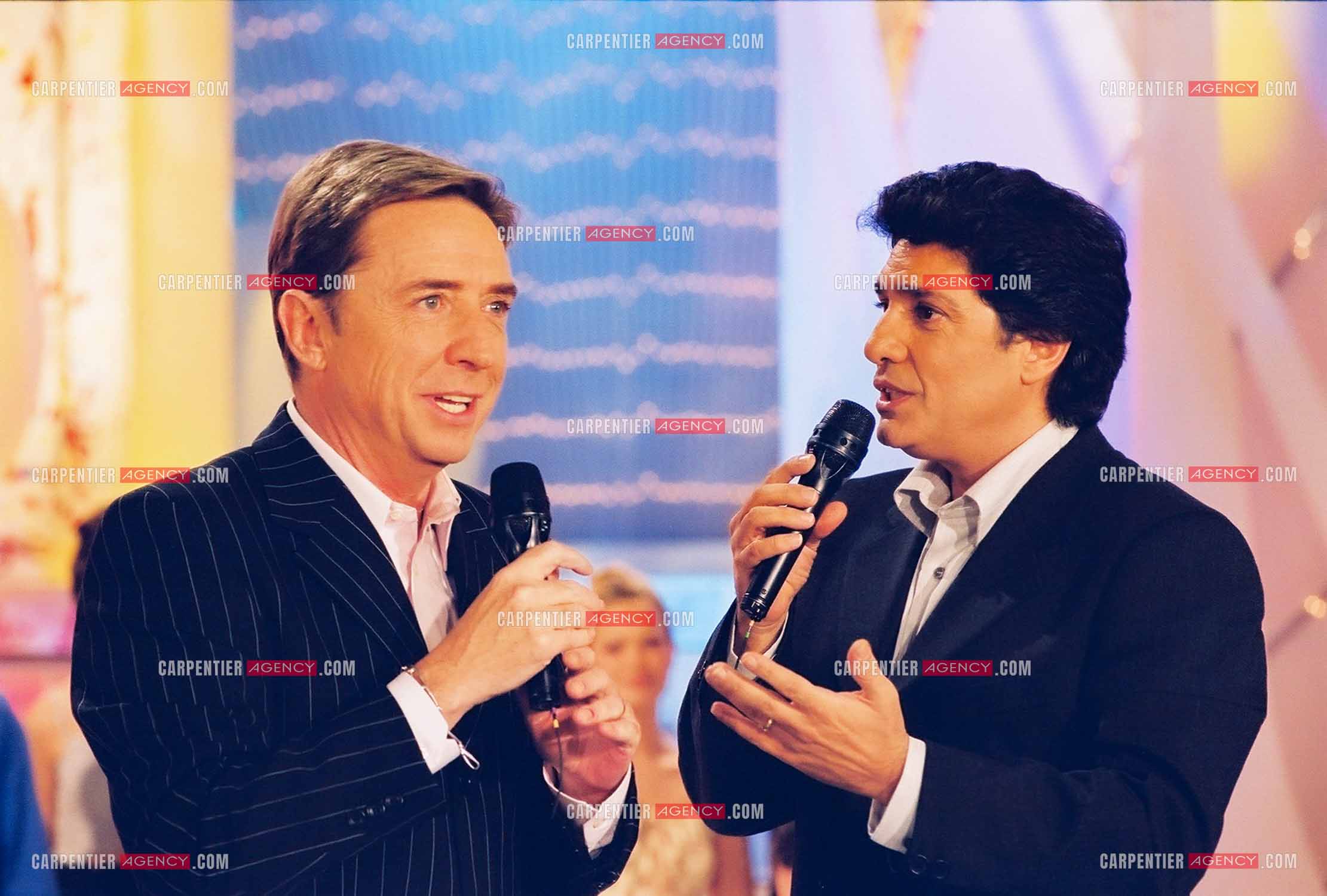 Le chanteur Frédéric François invité de l'émission de Pascal Sevran “La Chance Aux Chansons“ pour la promotion de son nouvel album “Les Plus Grandes Mélodies Italiennes“.  ( Exclusif )