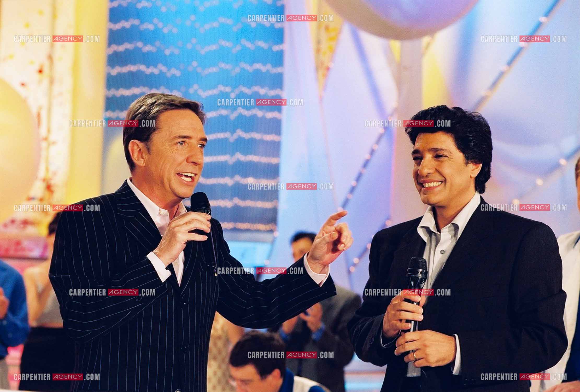 Le chanteur Frédéric François invité de l'émission de Pascal Sevran “La Chance Aux Chansons“ pour la promotion de son nouvel album “Les Plus Grandes Mélodies Italiennes“.  ( Exclusif )