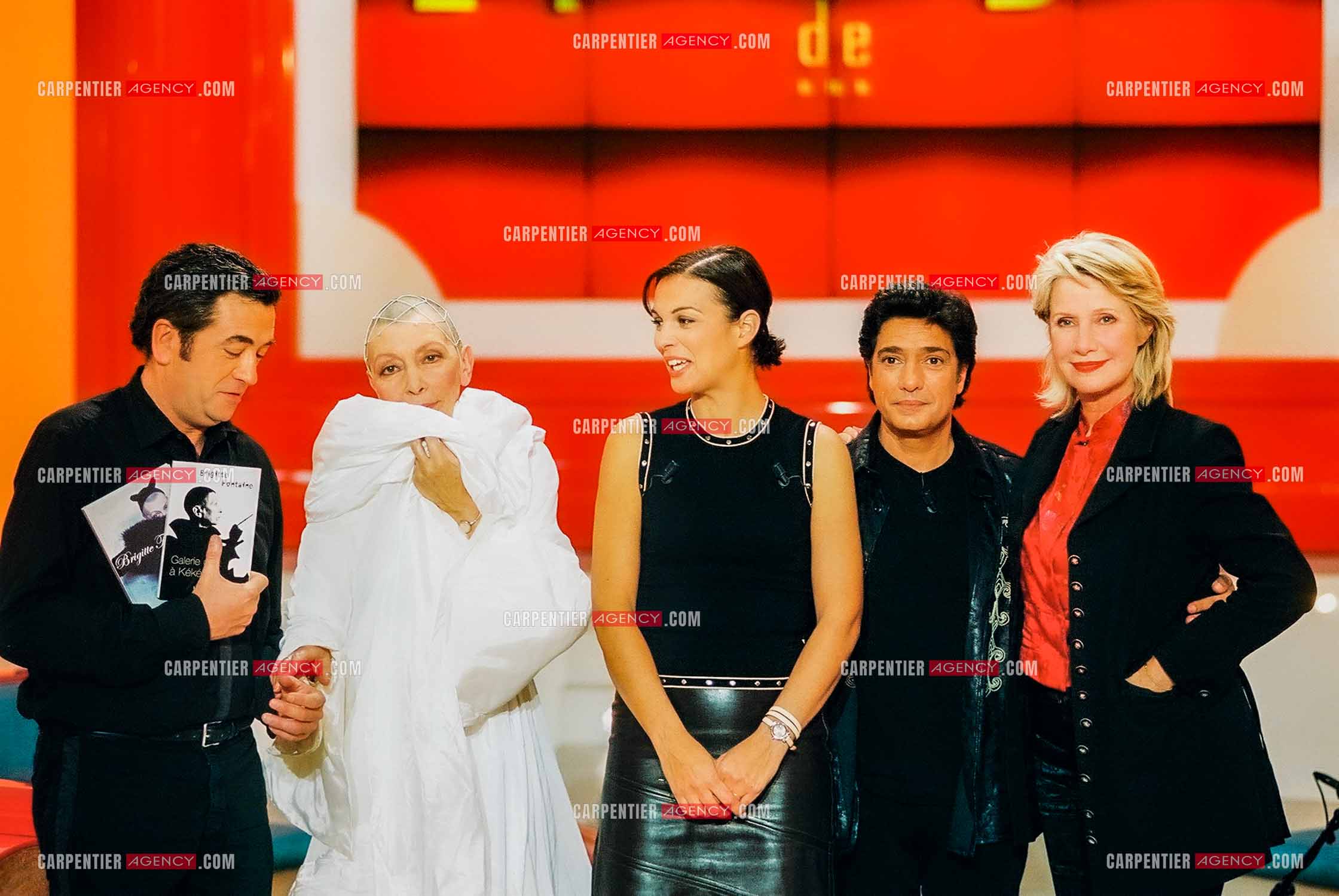 Émission “Le Fabuleux Destin“ présentée par l'animatrice Isabelle Giordano avec comme invités Jean-Yves Lafesse, Brigitte Fontaine, Frédéric François et Danièle Gilbert.  ( Exclusif )