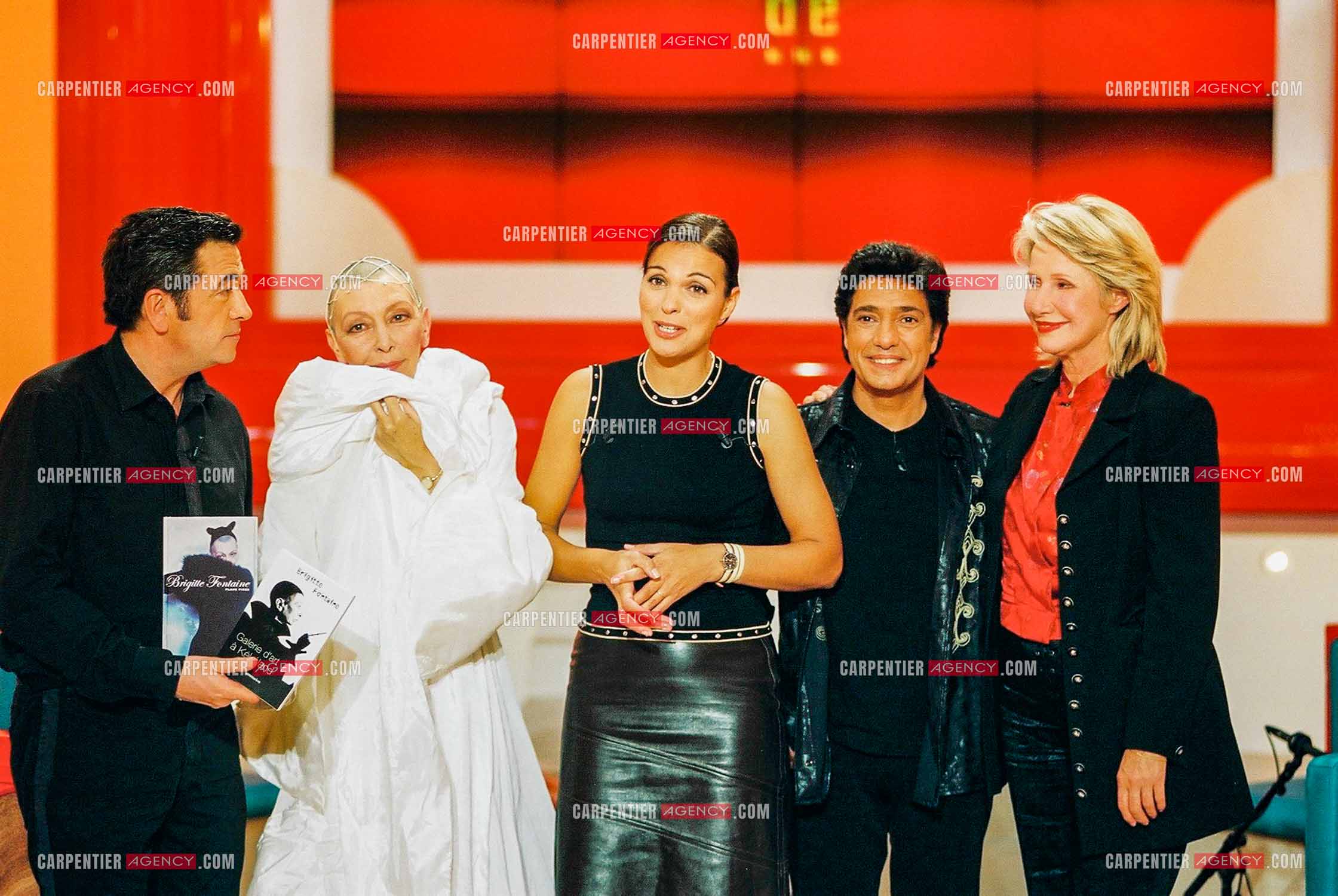 Émission “Le Fabuleux Destin“ présentée par l'animatrice Isabelle Giordano avec comme invités Jean-Yves Lafesse, Brigitte Fontaine, Frédéric François et Danièle Gilbert.  ( Exclusif )