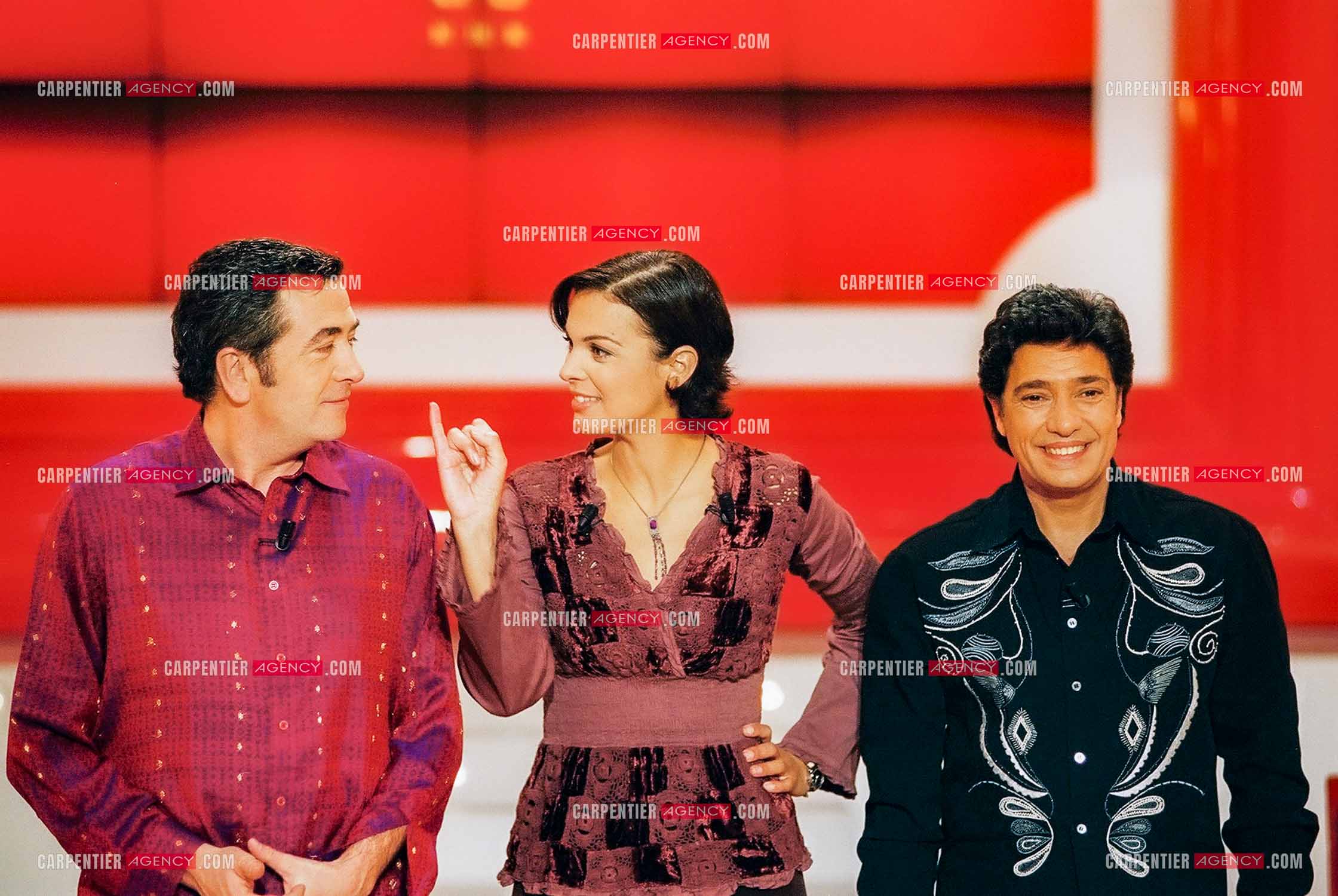 Émission “Le Fabuleux Destin“ présentée par l'animatrice Isabelle Giordano avec comme invités Jean-Yves Lafesse et Frédéric François.  ( Exclusif )