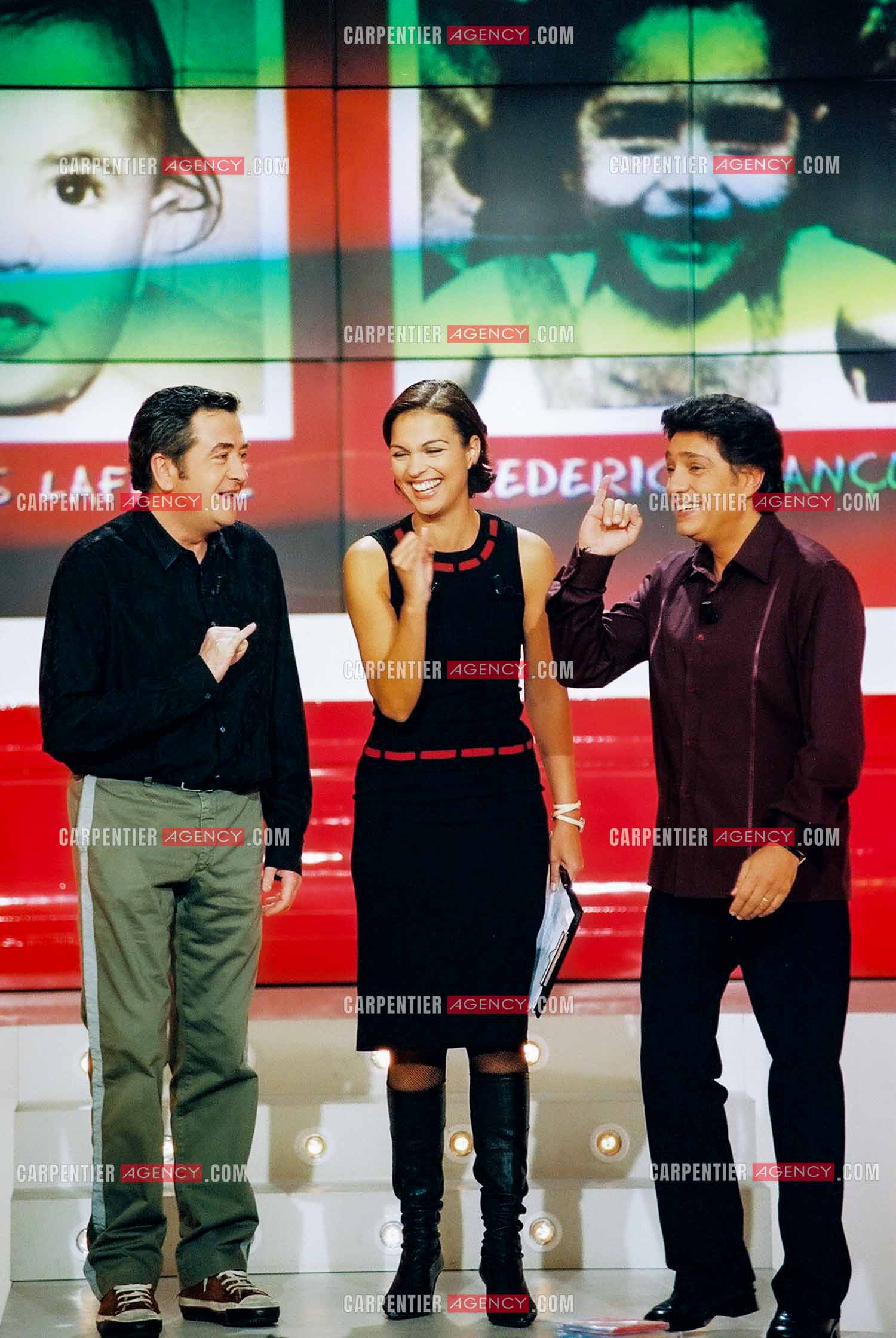 Émission “Le Fabuleux Destin“ présentée par l'animatrice Isabelle Giordano avec comme invités Jean-Yves Lafesse et Frédéric François.  ( Exclusif )