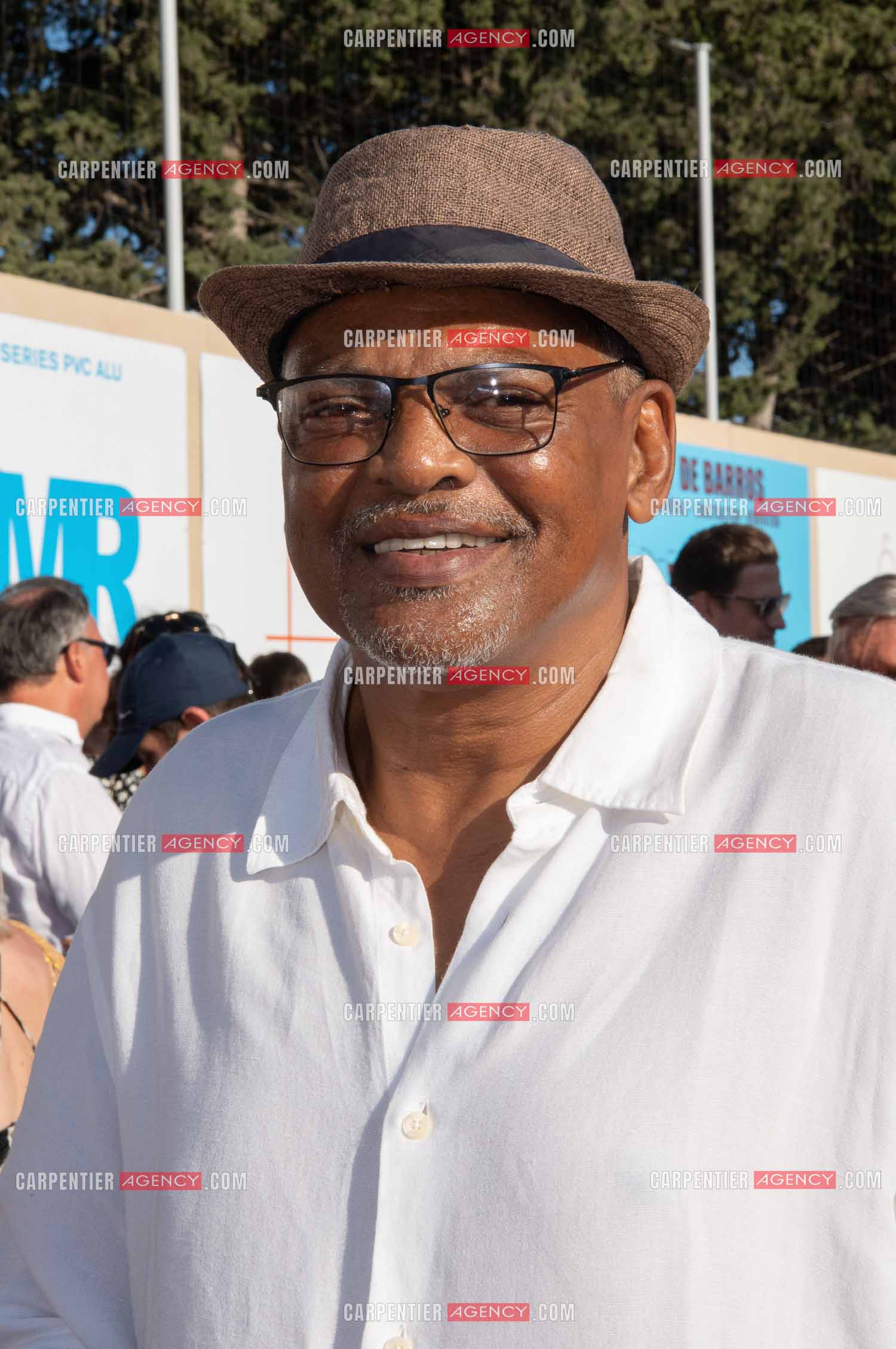 Inauguration du stade Marcel Aubour de St Tropez en présence de Marcel Aubour agé de 83 ans et entouré de tous ses amis les footballeurs. Bernard Lama.