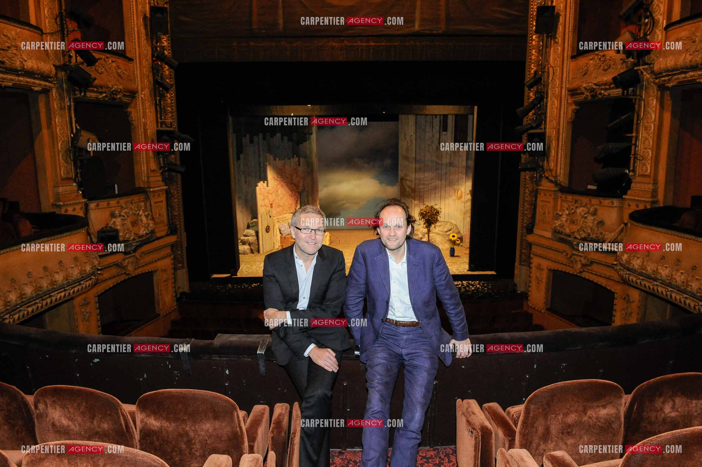 Laurent Ruquier et Jean-Marc Dumontet, les deux directeurs du Théâtre St Antoine à Paris.  ( Exclusif )
