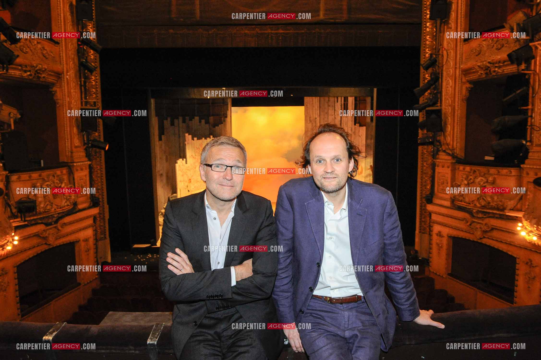 Laurent Ruquier et Jean-Marc Dumontet, les deux directeurs du Théâtre St Antoine à Paris.  ( Exclusif )