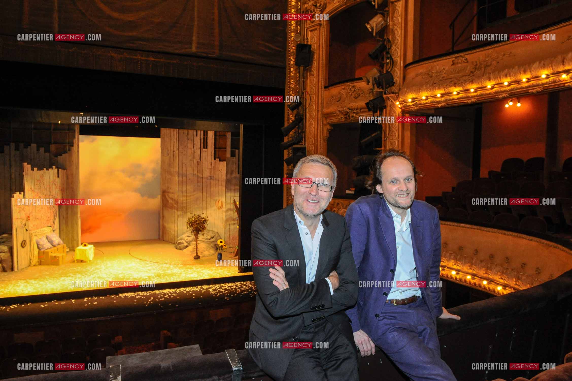 Laurent Ruquier et Jean-Marc Dumontet, les deux directeurs du Théâtre St Antoine à Paris.  ( Exclusif )