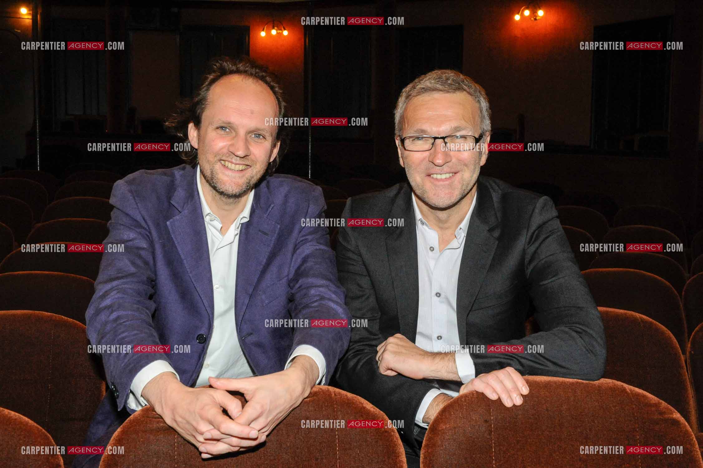 Laurent Ruquier et Jean-Marc Dumontet, les deux directeurs du Théâtre St Antoine à Paris.  ( Exclusif )