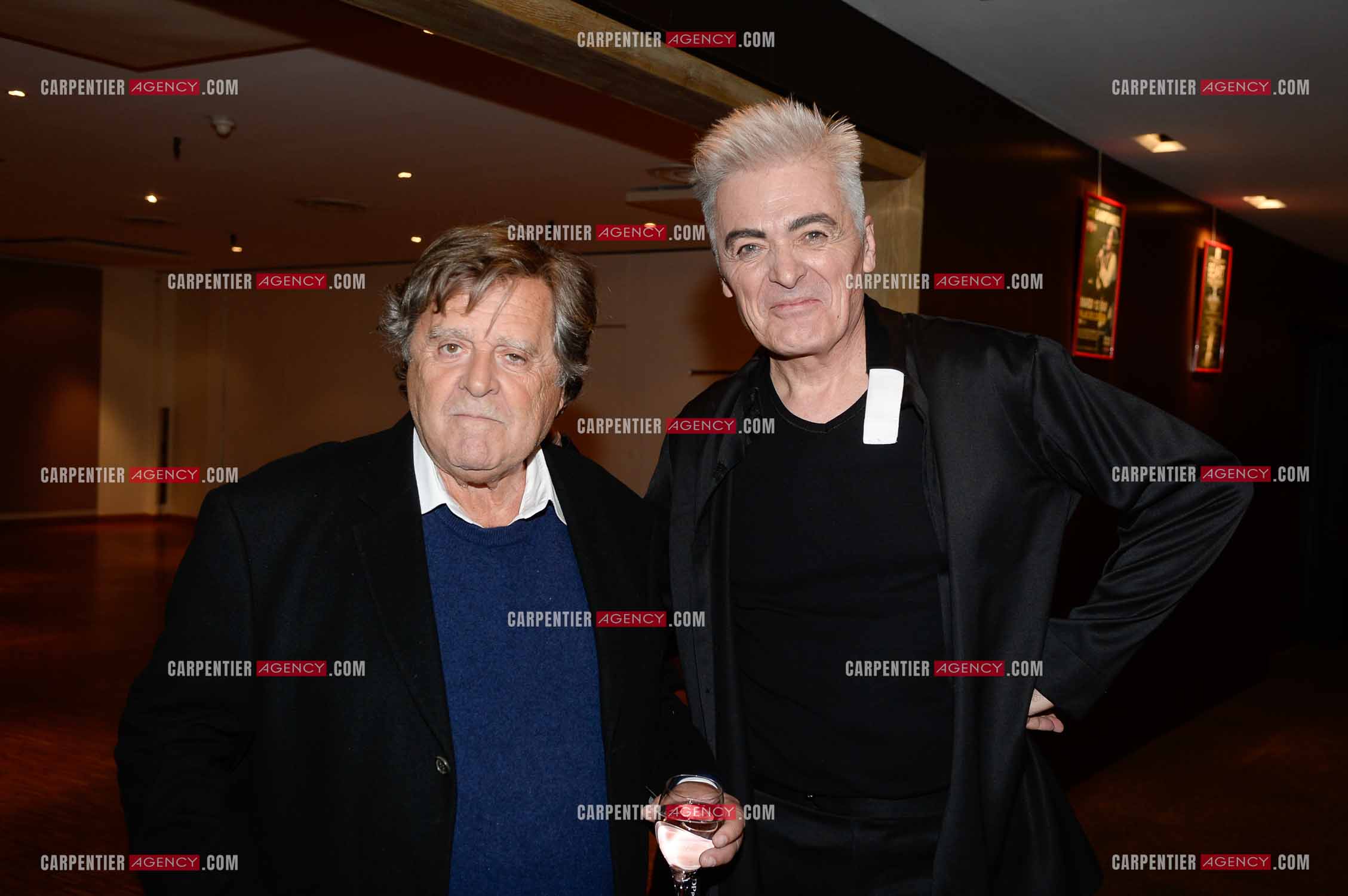 Charles Talar le producteur de la comédie musicale “ Notre Dame de Paris “ et le chanteur Daniel Lavoie.          ( Exclusif )