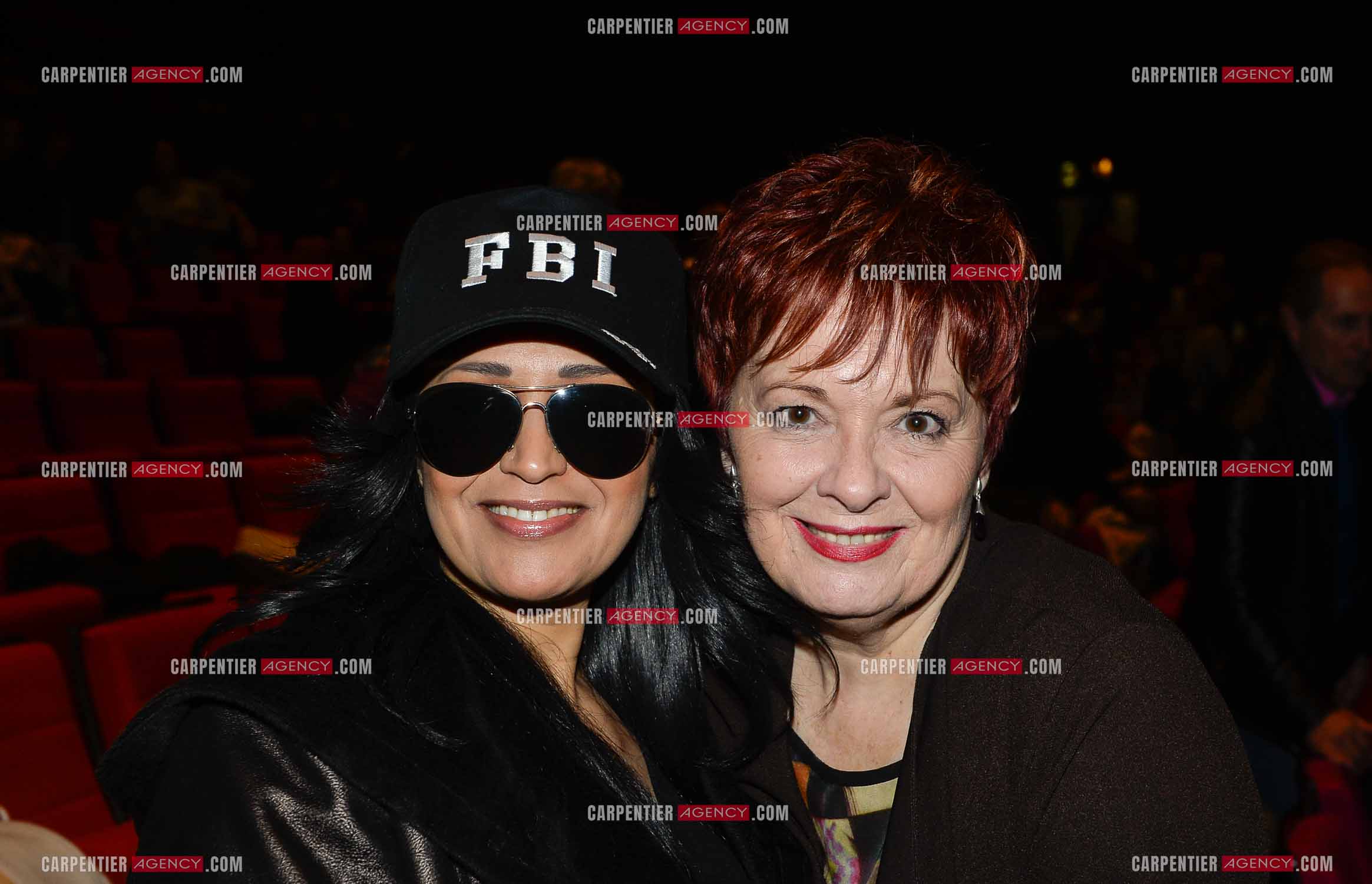 25 èm anniversaire de la comédie musicale Notre Dame de Paris. Générale de presse au Palais des congrès à Paris. La chanteuse Laam et Fabienne Thibeault.       ( Exclusif )