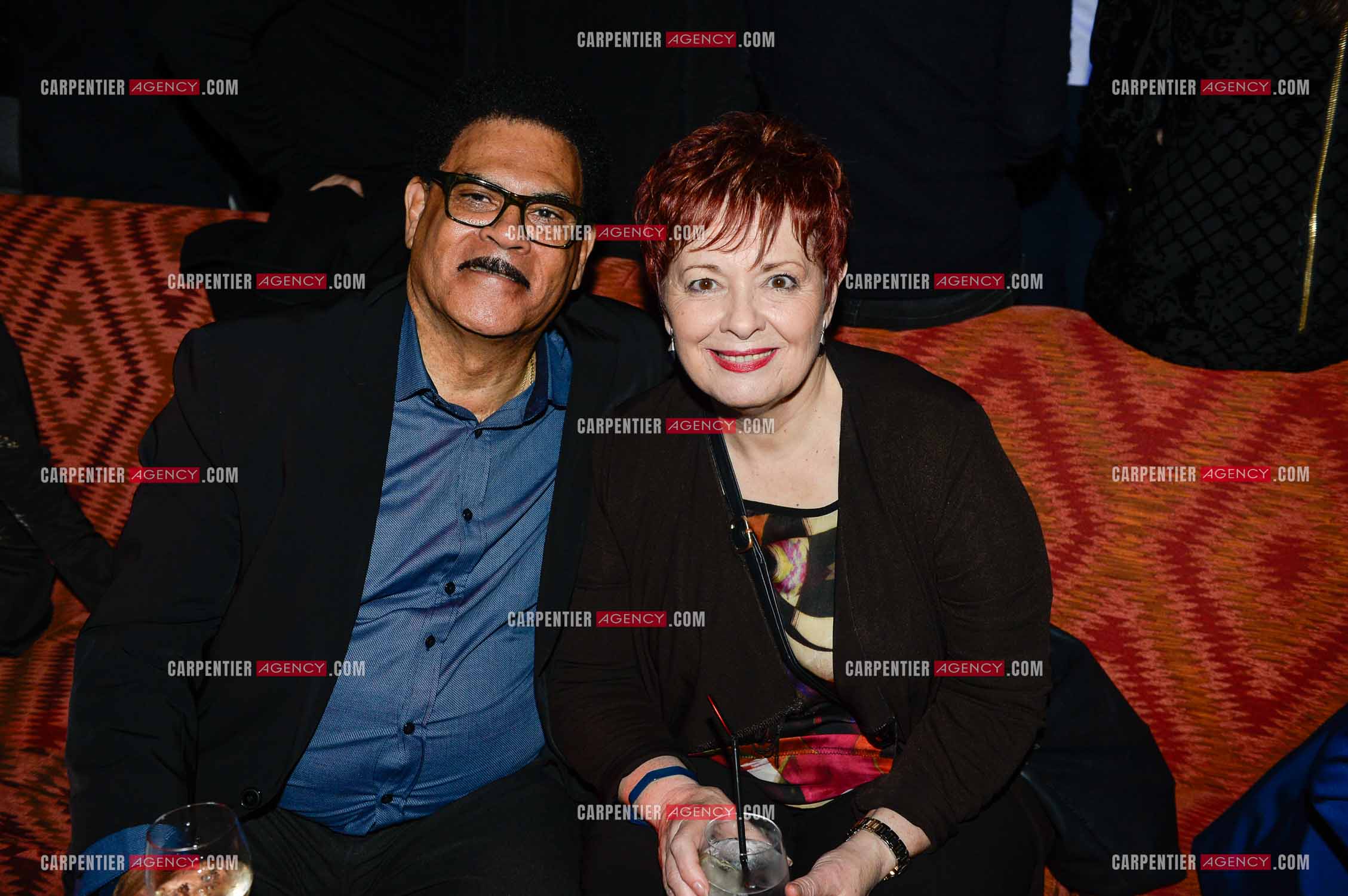 25 èm anniversaire de la comédie musicale Notre Dame de Paris. Générale de presse au Palais des congrès à Paris.  Fabienne Thibeault et son mari Christian Montagnac.       ( Exclusif )