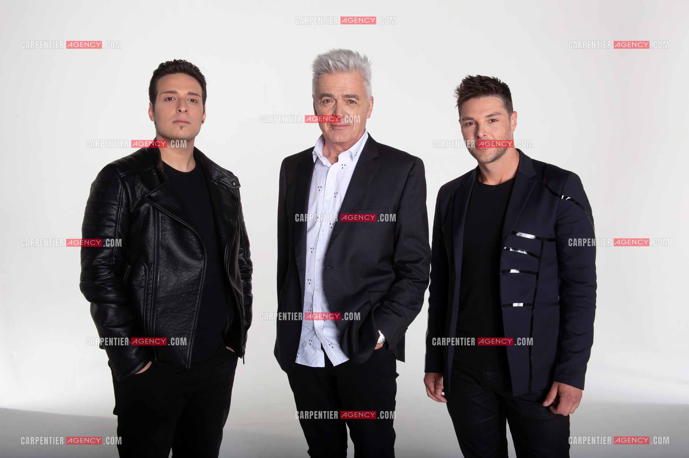 Nouvelle troupe version 2016 de la comédie musicale  “ NOTRE DAME DE PARIS “. , Angelo Del Vecchio, Daniel Lavoie et Martin Giroux.   ( Exclusif )