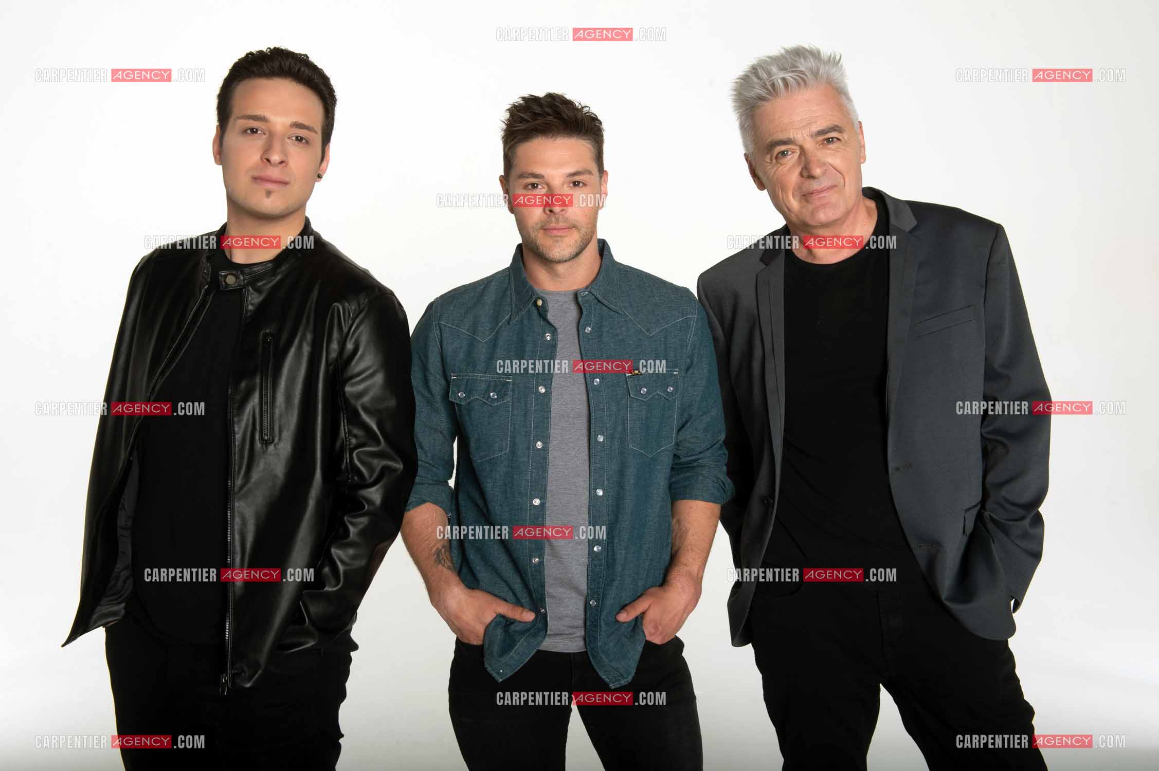 Nouvelle troupe version 2016 de la comédie musicale  “ NOTRE DAME DE PARIS “. , Angelo Del Vecchio, Martin Giroux et Daniel Lavoie.   ( Exclusif )