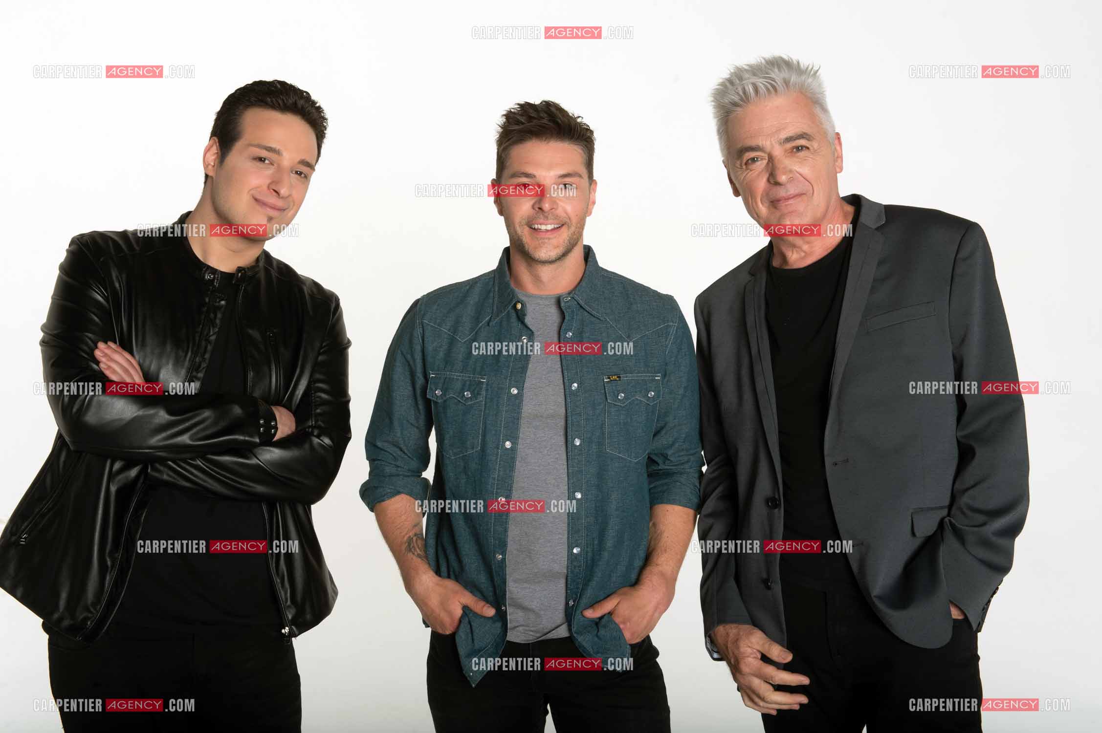 Nouvelle troupe version 2016 de la comédie musicale  “ NOTRE DAME DE PARIS “. , Angelo Del Vecchio, Martin Giroux et Daniel Lavoie.   ( Exclusif )