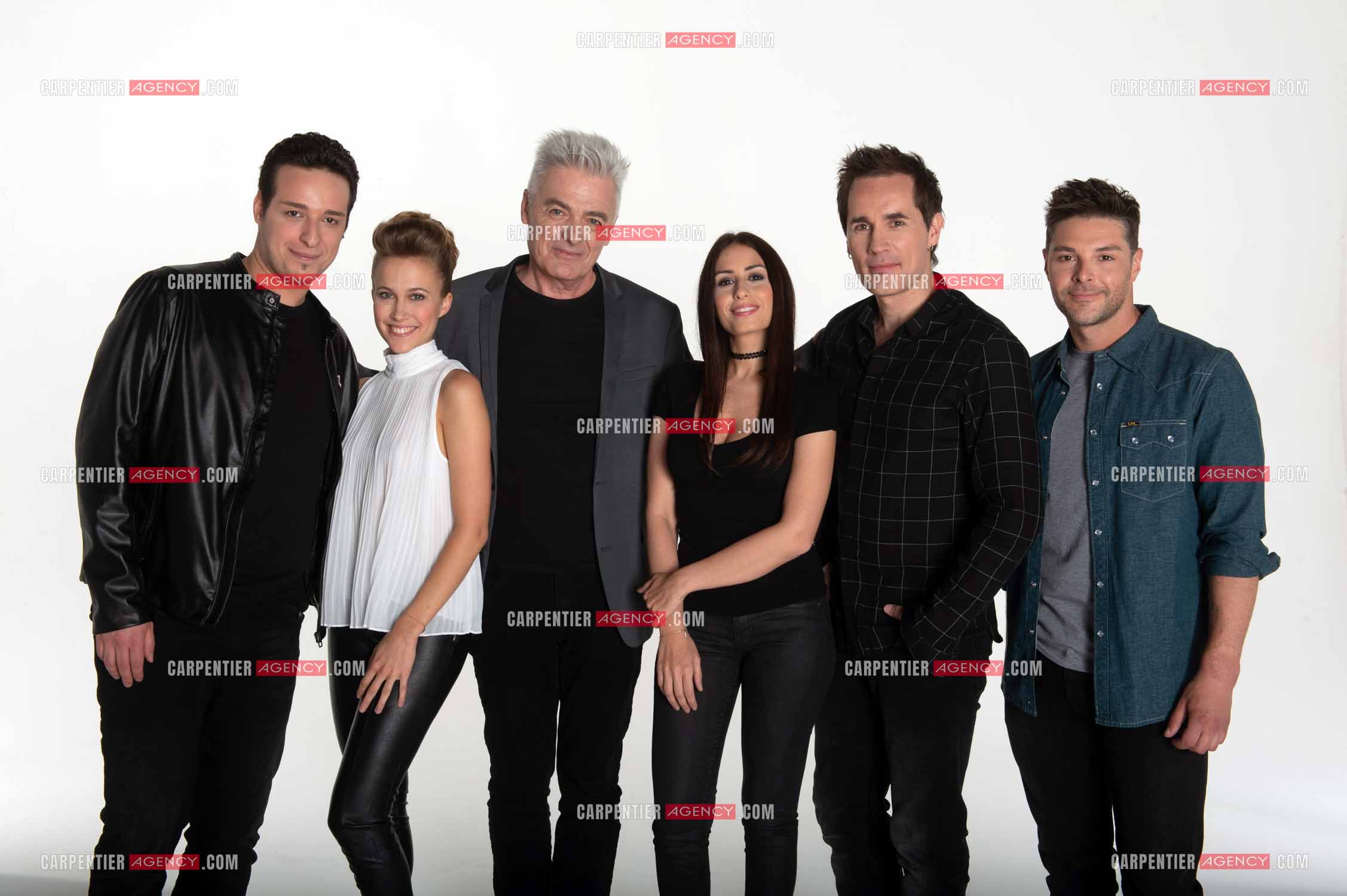 Nouvelle troupe version 2016 de la comédie musicale  “ NOTRE DAME DE PARIS “. Daniel Lavoie, Alyzée Lalande, Angelo Del Vecchio, Hiba Tawaji, Martin Giroux et Richard Charest.   ( Exclusif )