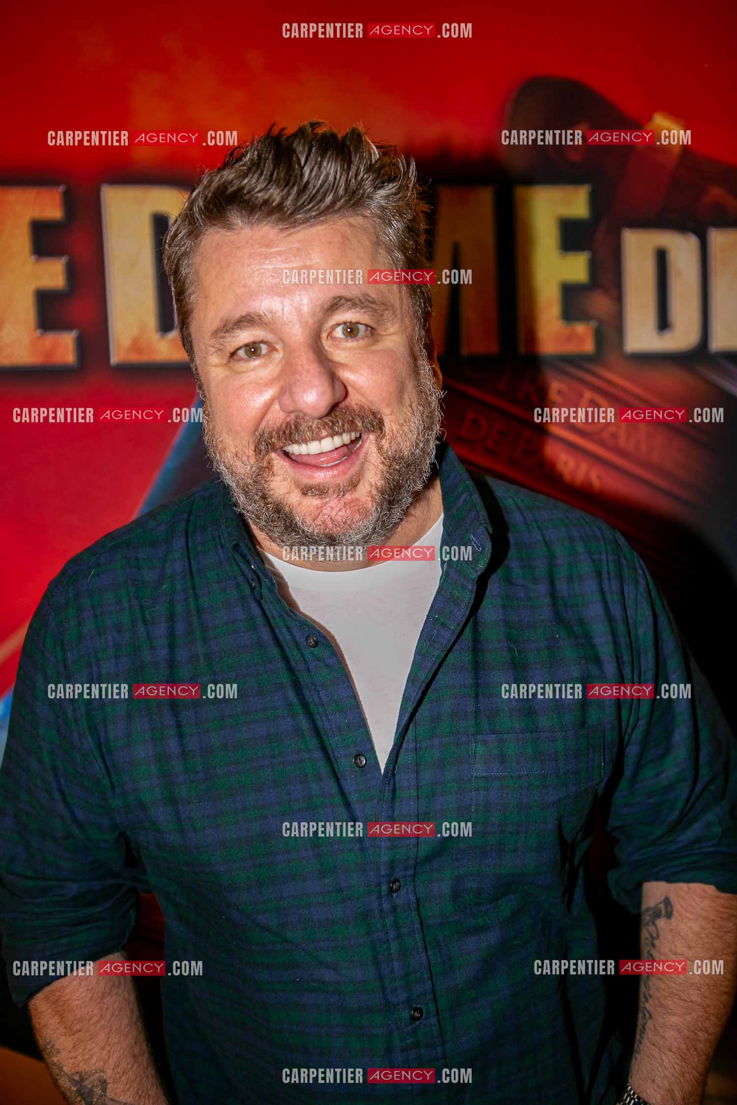 Générale de la comédie musicale Notre Dame de Paris au Palais des Congrés de Paris le 23 Nov 2023. L'animateur de radio Bruno Guillon.