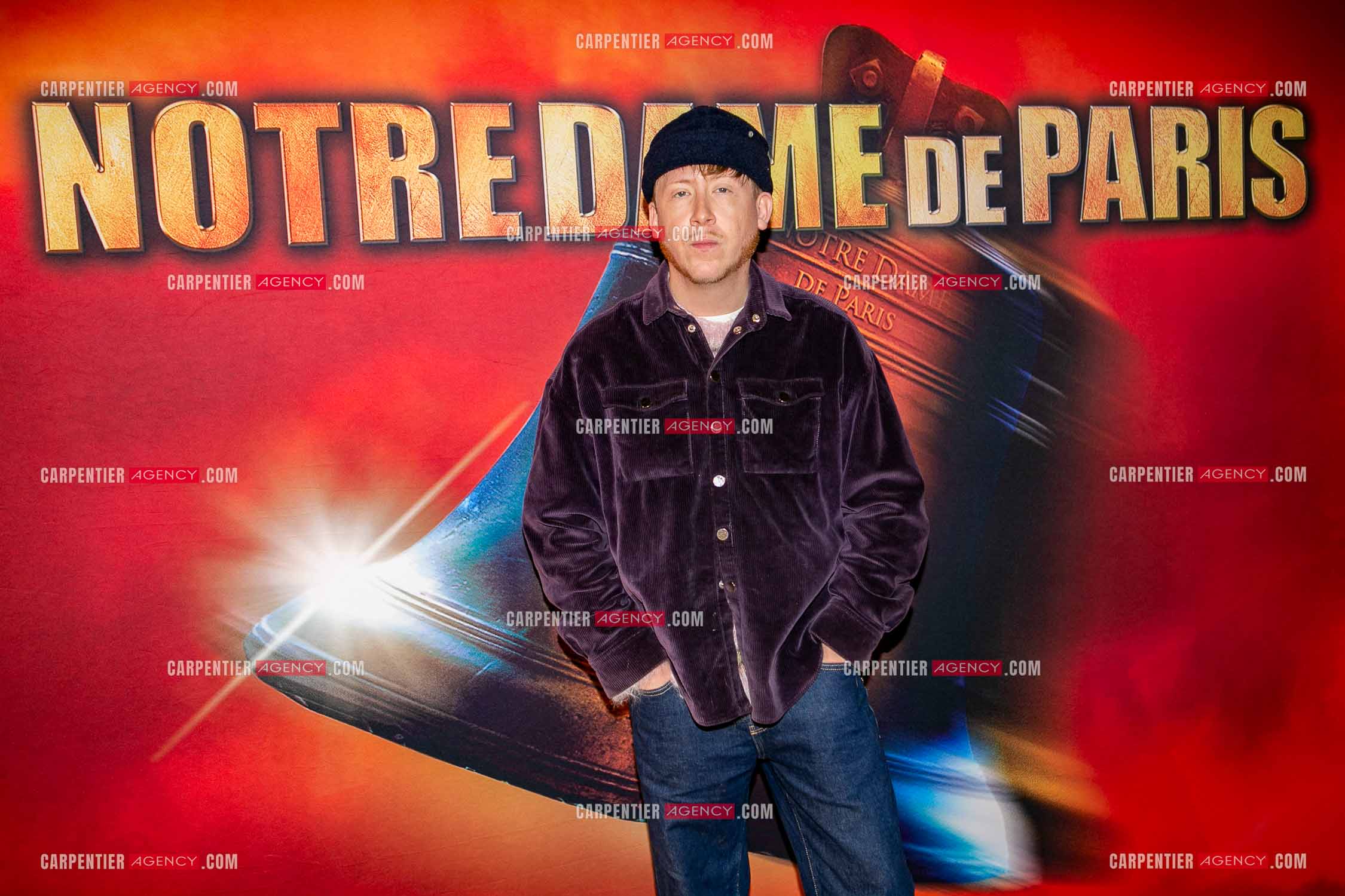 Générale de la comédie musicale Notre Dame de Paris au Palais des Congrés de Paris le 23 Nov 2023. Le chanteur Eddy de Pretto.