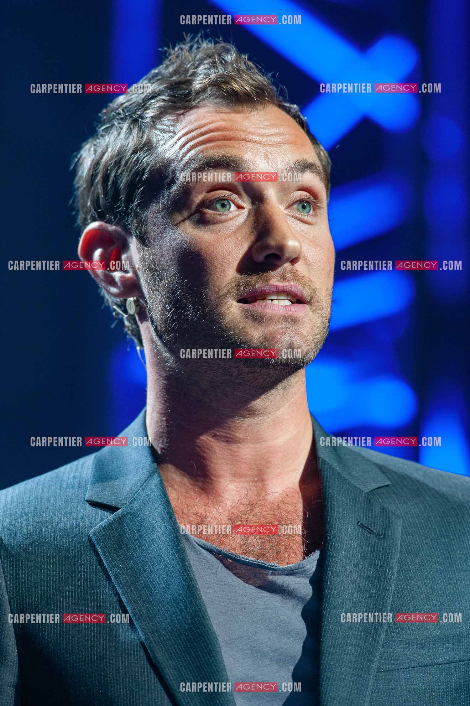 Concert au Zénith de Paris donné pour la journée internationale de la paix. L'acteur Jude Law.                                           ( Exclusif )