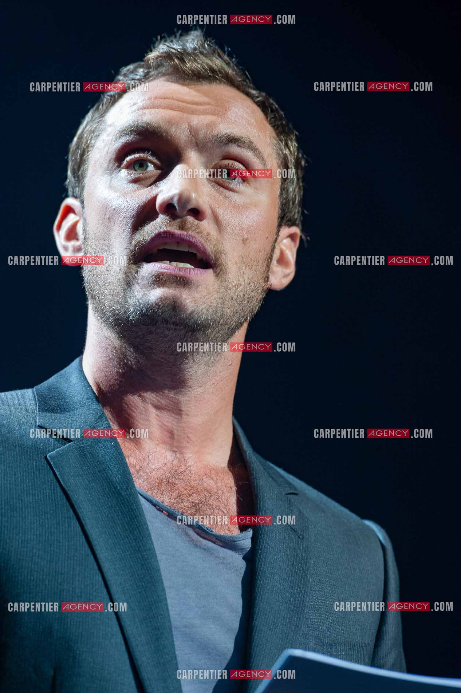Concert au Zénith de Paris donné pour la journée internationale de la paix. L'acteur Jude Law.                                           ( Exclusif )