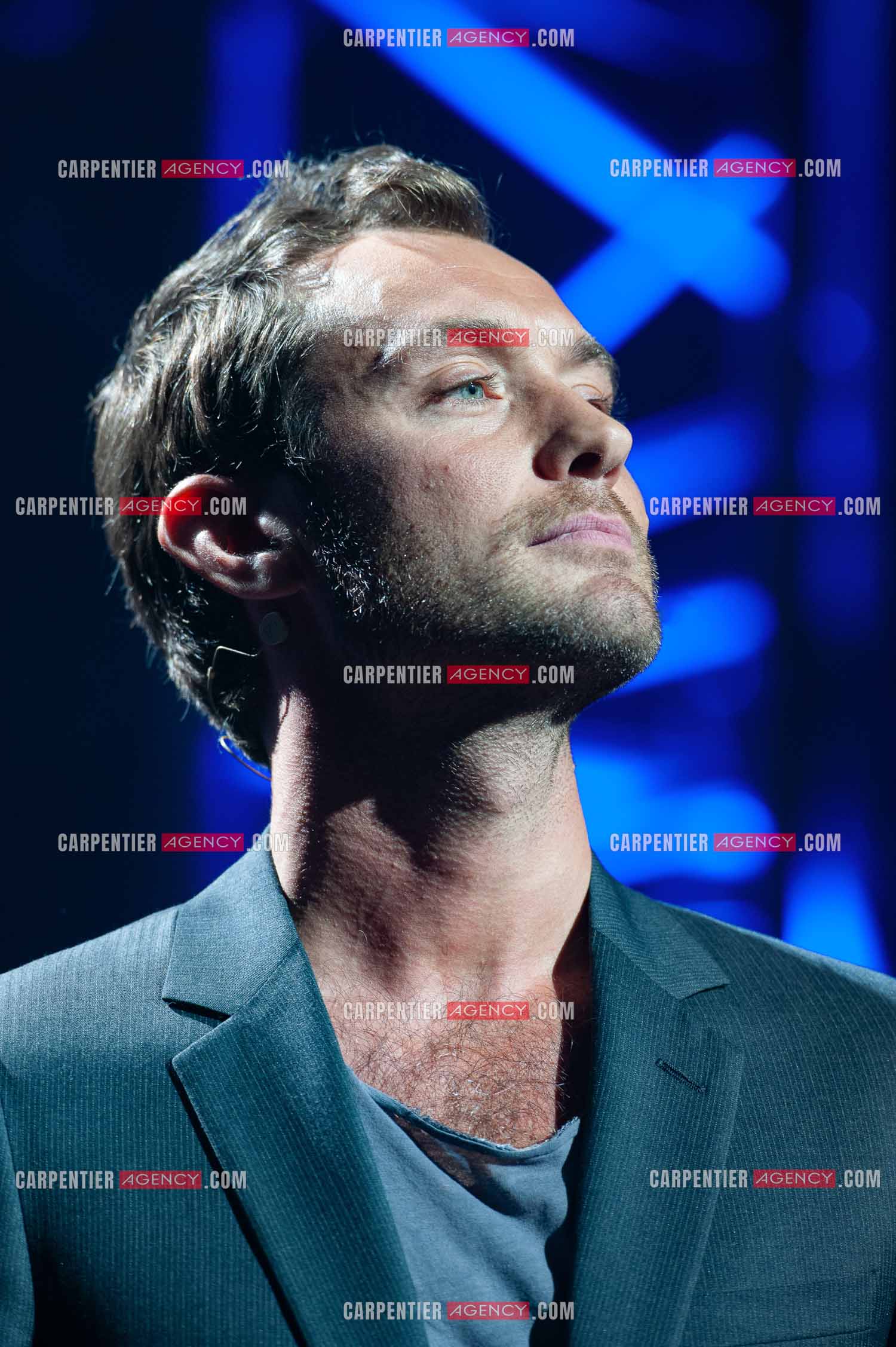 Concert au Zénith de Paris donné pour la journée internationale de la paix. L'acteur Jude Law.                                           ( Exclusif )