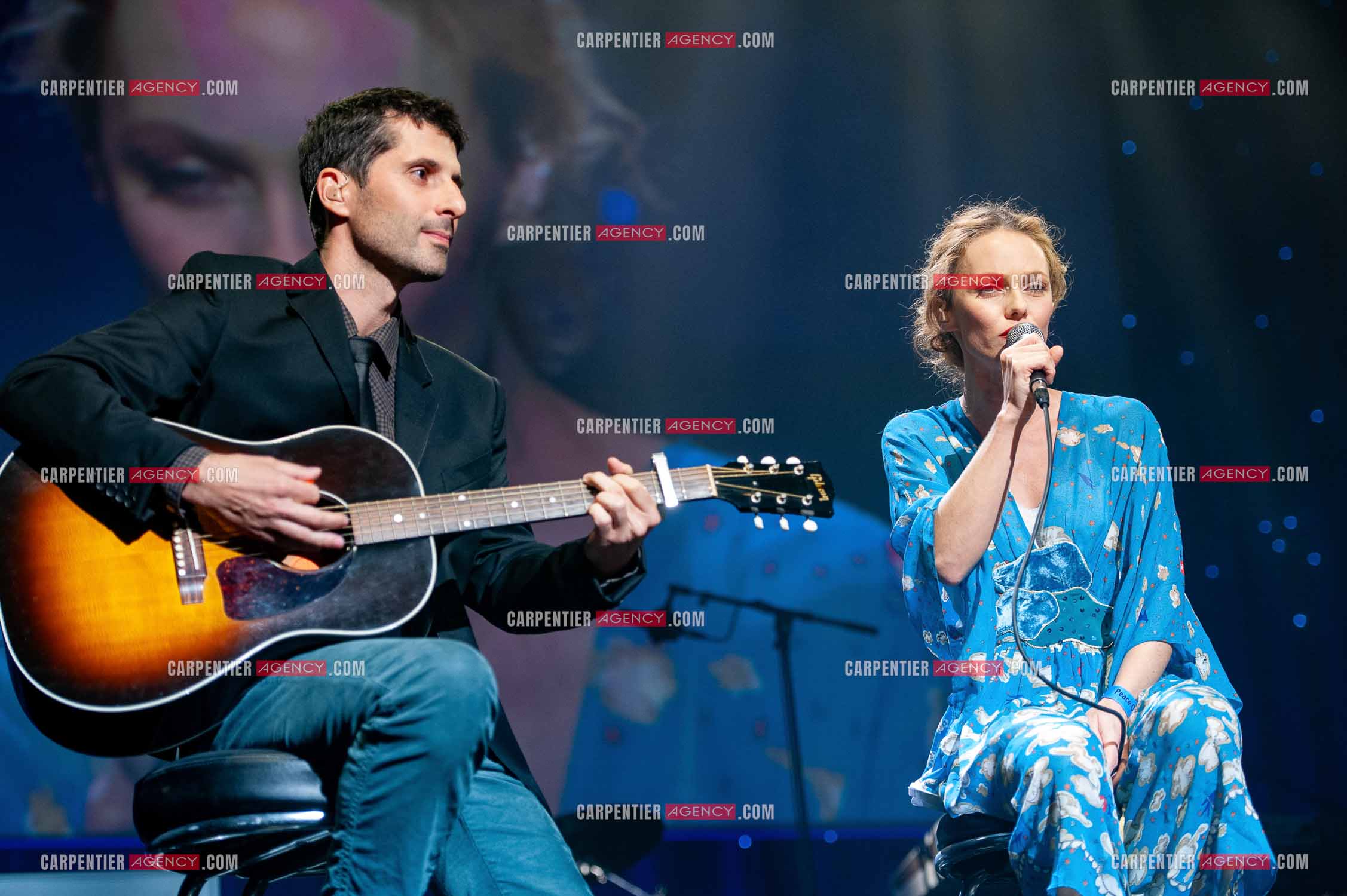Concert au Zénith de Paris donné pour la journée internationale de la paix. La chanteuse Vanessa Paradis.                                           ( Exclusif )
